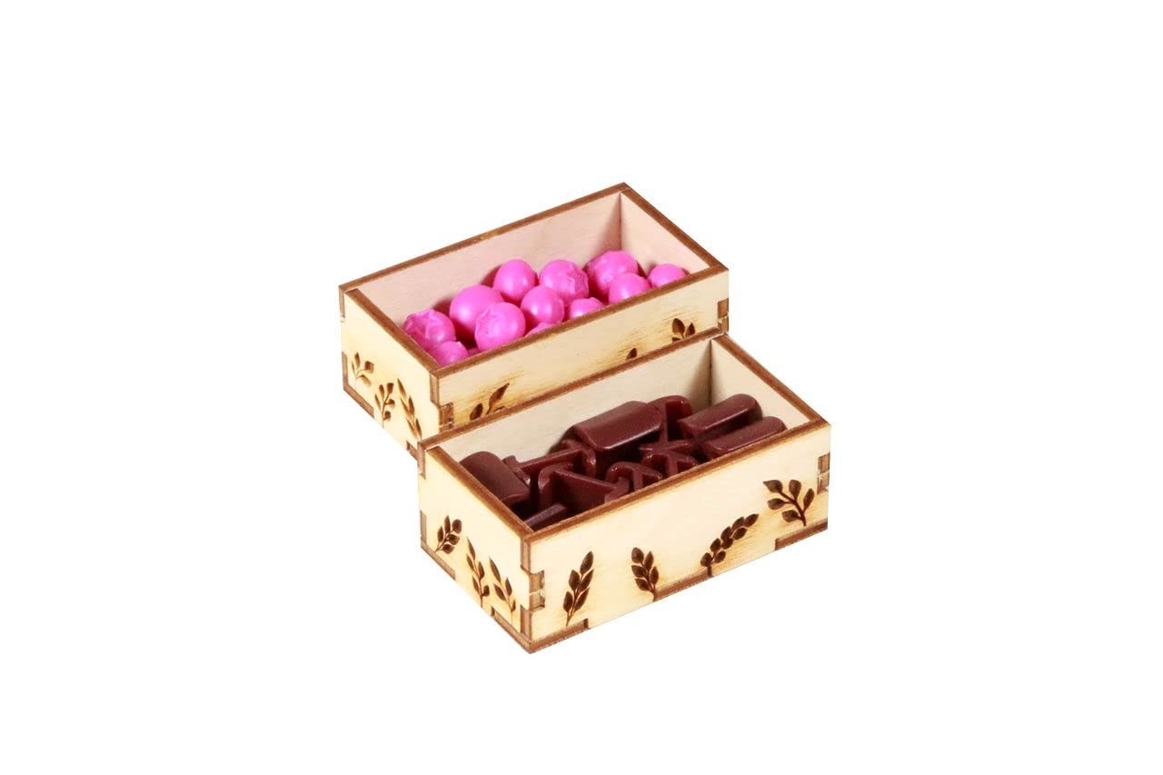 Everdell Board Game Organizer - Wooden Storage Box with Adjustable Trays for Tokens, Coins & Cards | Compatible with The Broken Token | Perfect for Game Night Organization & Component Protection