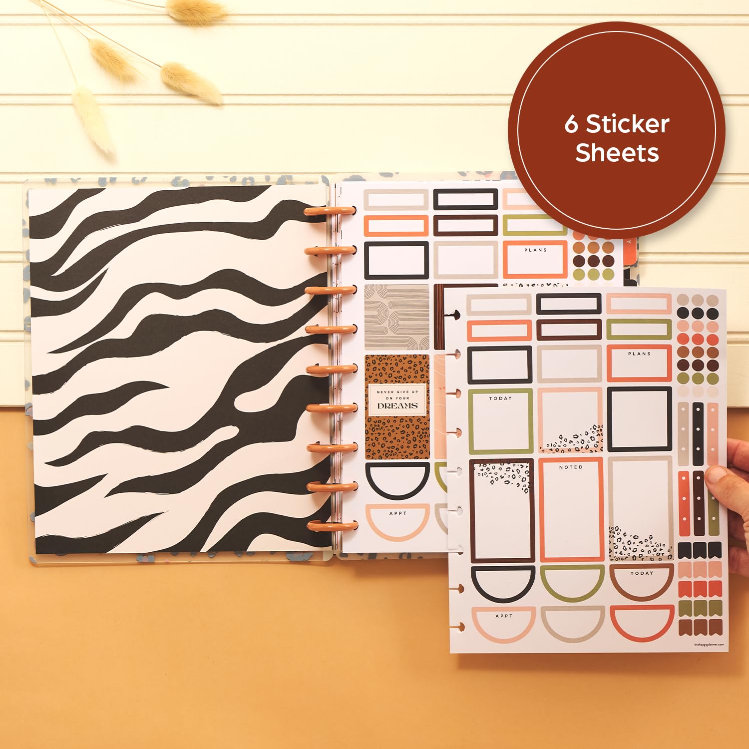 Happy Planner Disc-Bound 2025 Daily Weekly Monthly Planner - Classic Size 7