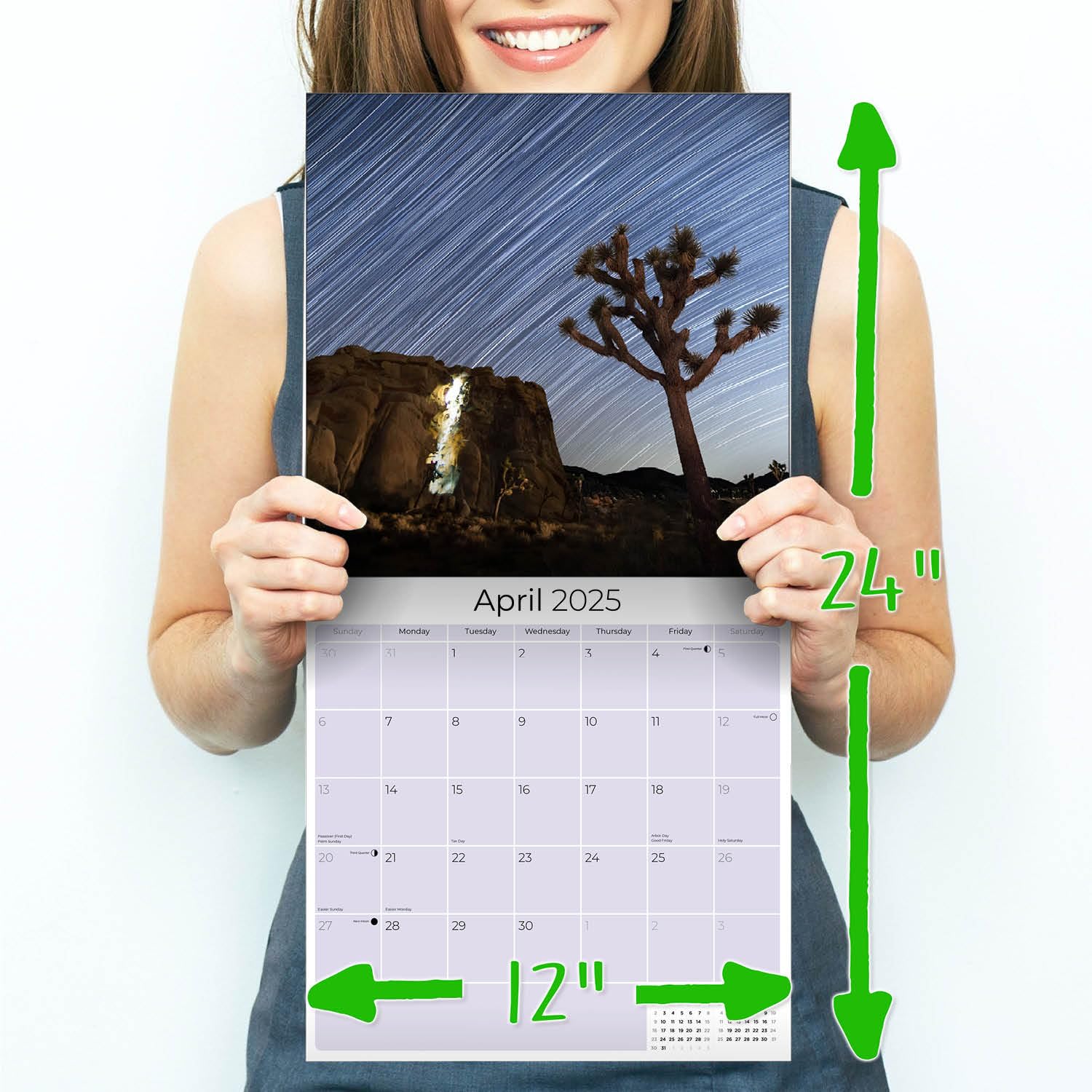 2024-2025 National Parks Wall Calendar - 14 Month Large 12