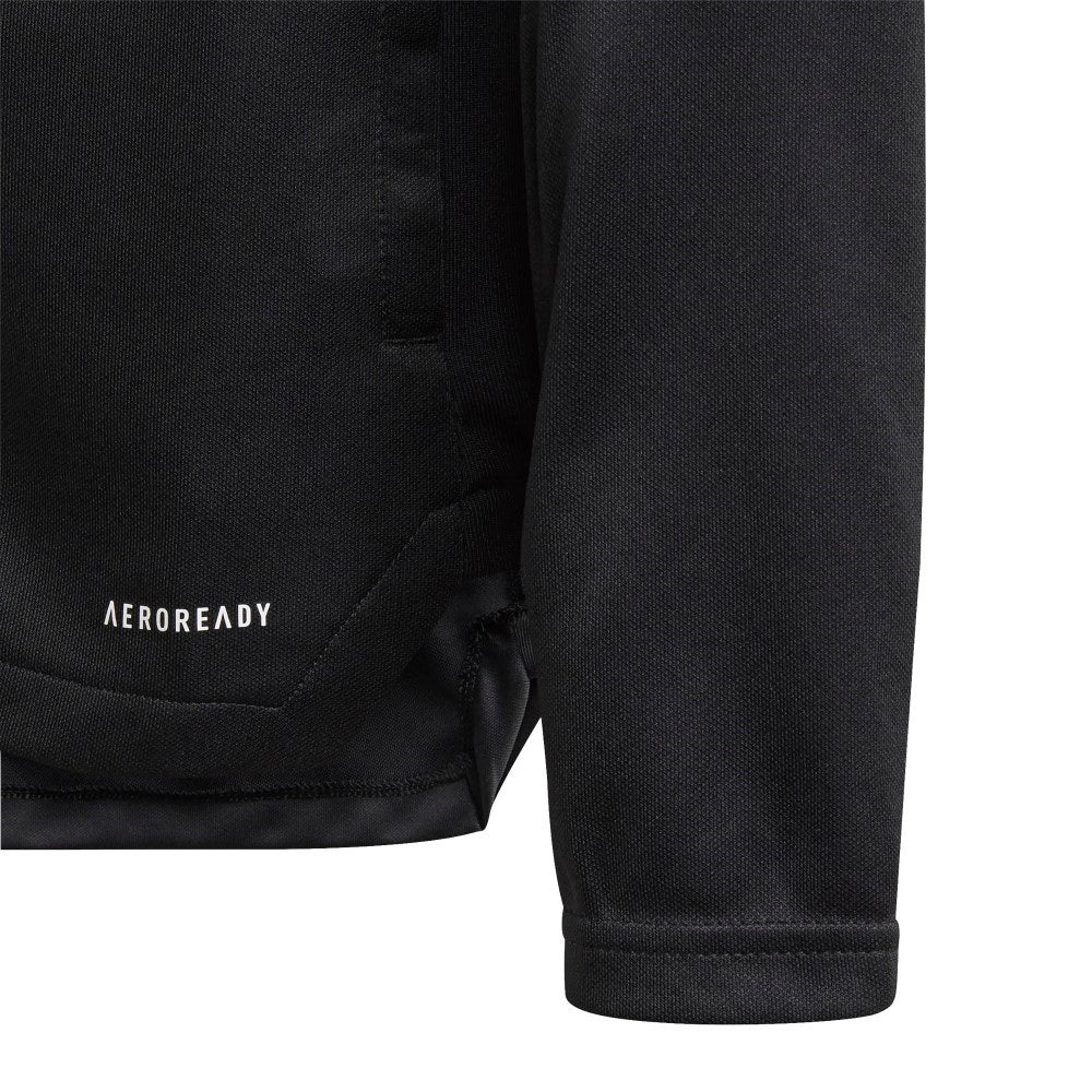 Adidas Youth Tiro 21 Track Jacket - Black/White - Lightweight Breathable Training Jacket for Boys & Girls - Perfect for Soccer, Running & School Sports