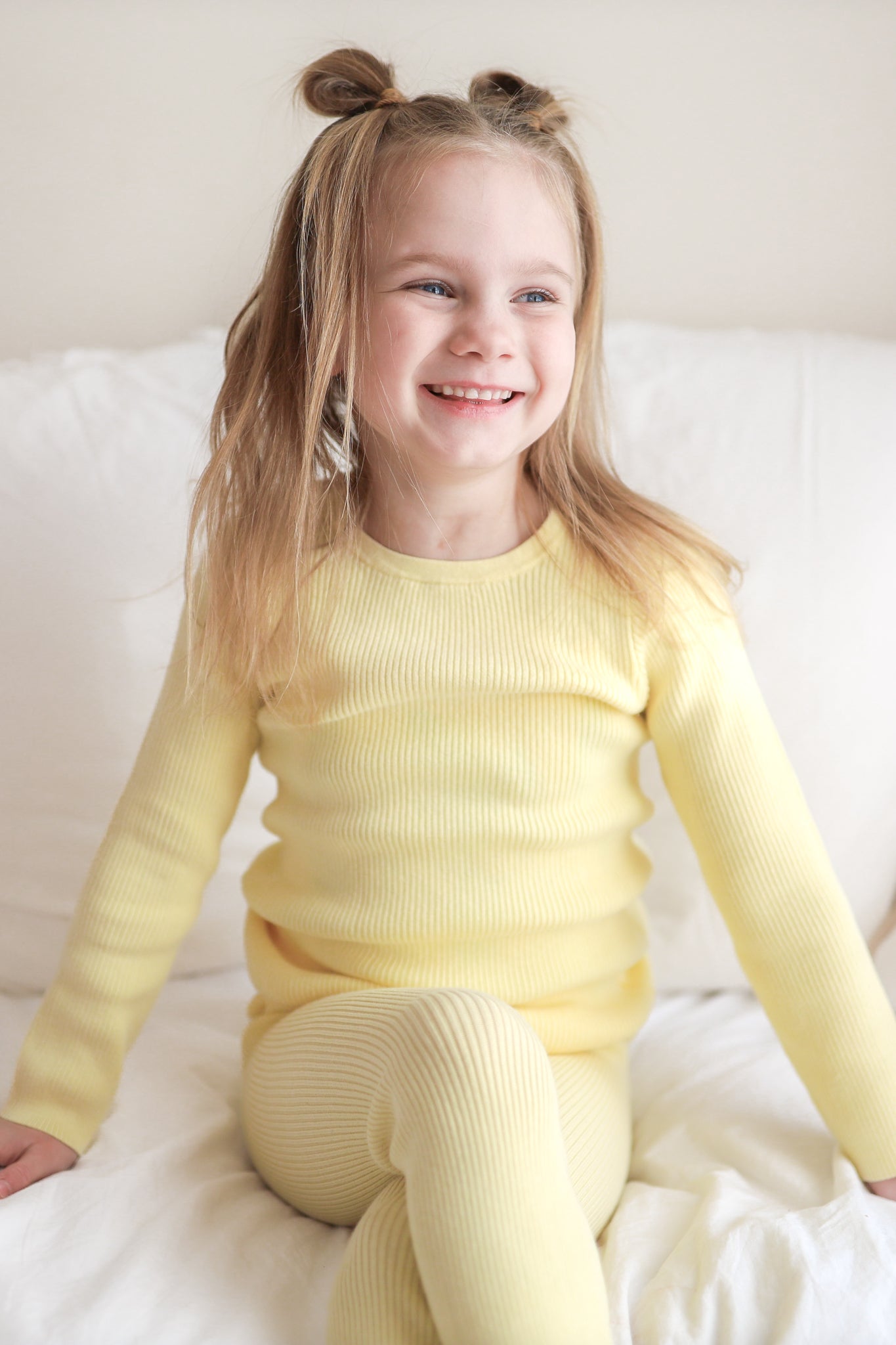 Women's Knitted Bodysuit Top in Daffodil Yellow - Soft Stretchy Comfort for Casual Wear & Layering