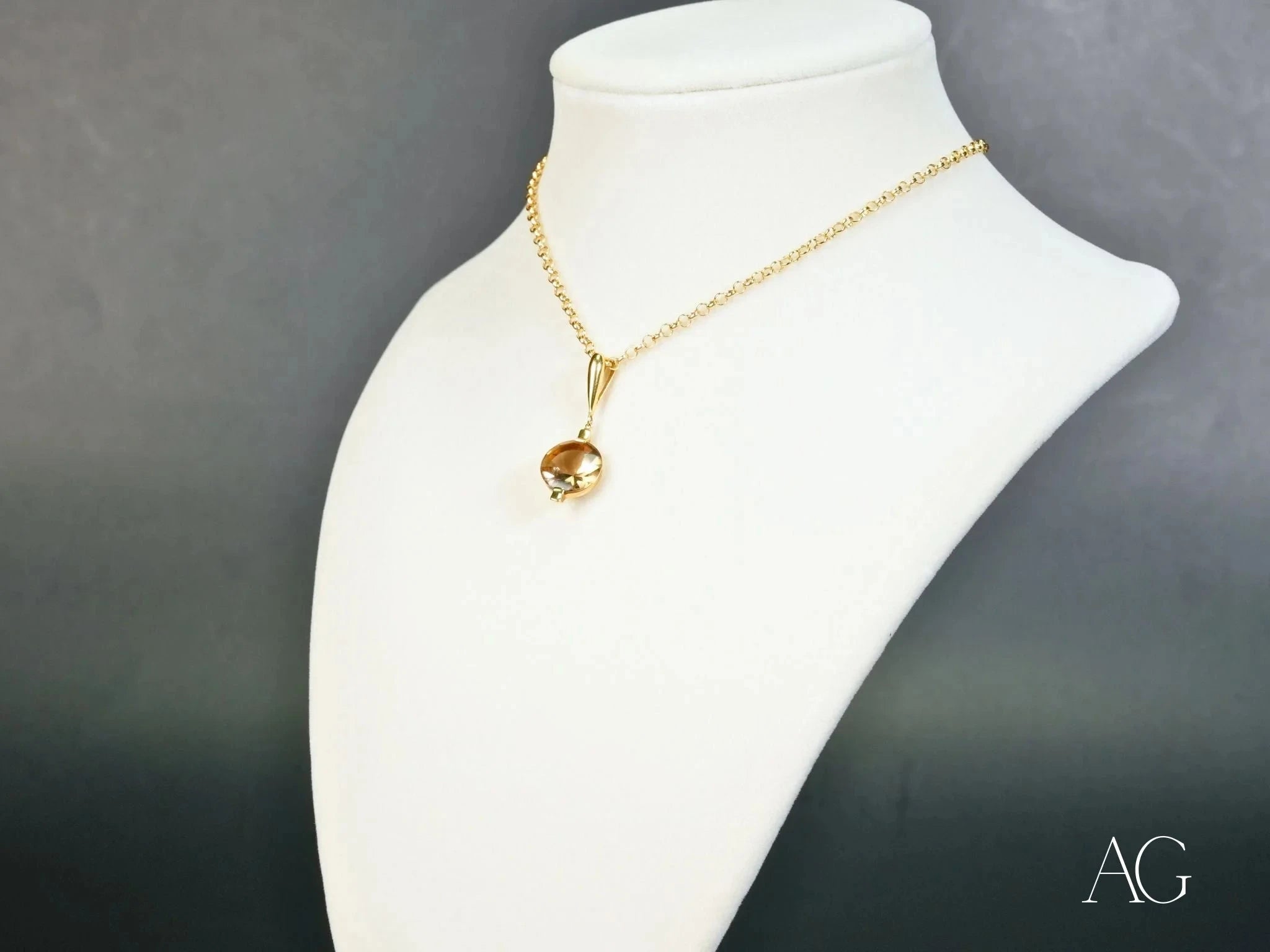 Smoked Crystal Luxe Pendant Necklace - Elegant Bohemian Jewelry for Women, Perfect for Parties, Weddings & Everyday Wear