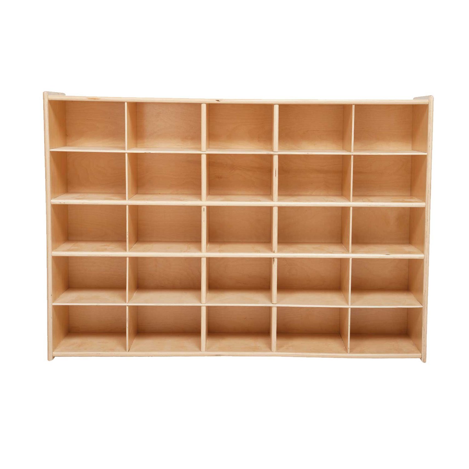 Contender 25 Cubby Birch Plywood Storage Cabinet - Greenguard Gold Certified Organizer for Office, Homeschool, Toys, Books & Craft Supplies | Perfect for Classroom Organization, Playroom Storage & Home Office Decor