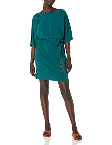 Jessica Simpson Women's Floral Cold-Shoulder Dress with Tie Waist - Perfect for Summer Parties, Weddings & Date Nights