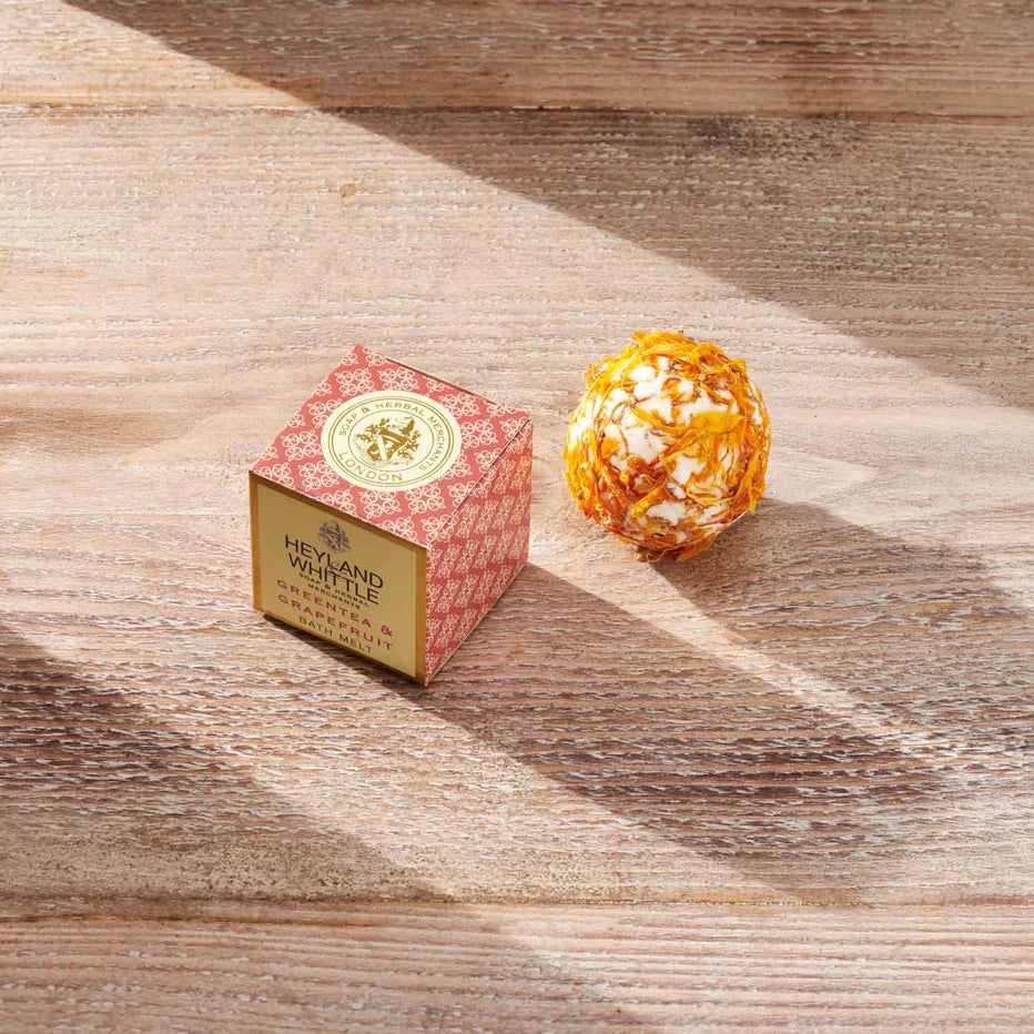 Premium Green Tea & Grapefruit Bath Melts for Relaxation - Spa Quality Luxury Bath Bombs for Stress Relief & Skin Hydration - Perfect for Self-Care Nights & Gift Giving