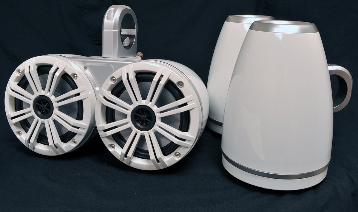 KICKER White Dual Wake Tower System 6.5