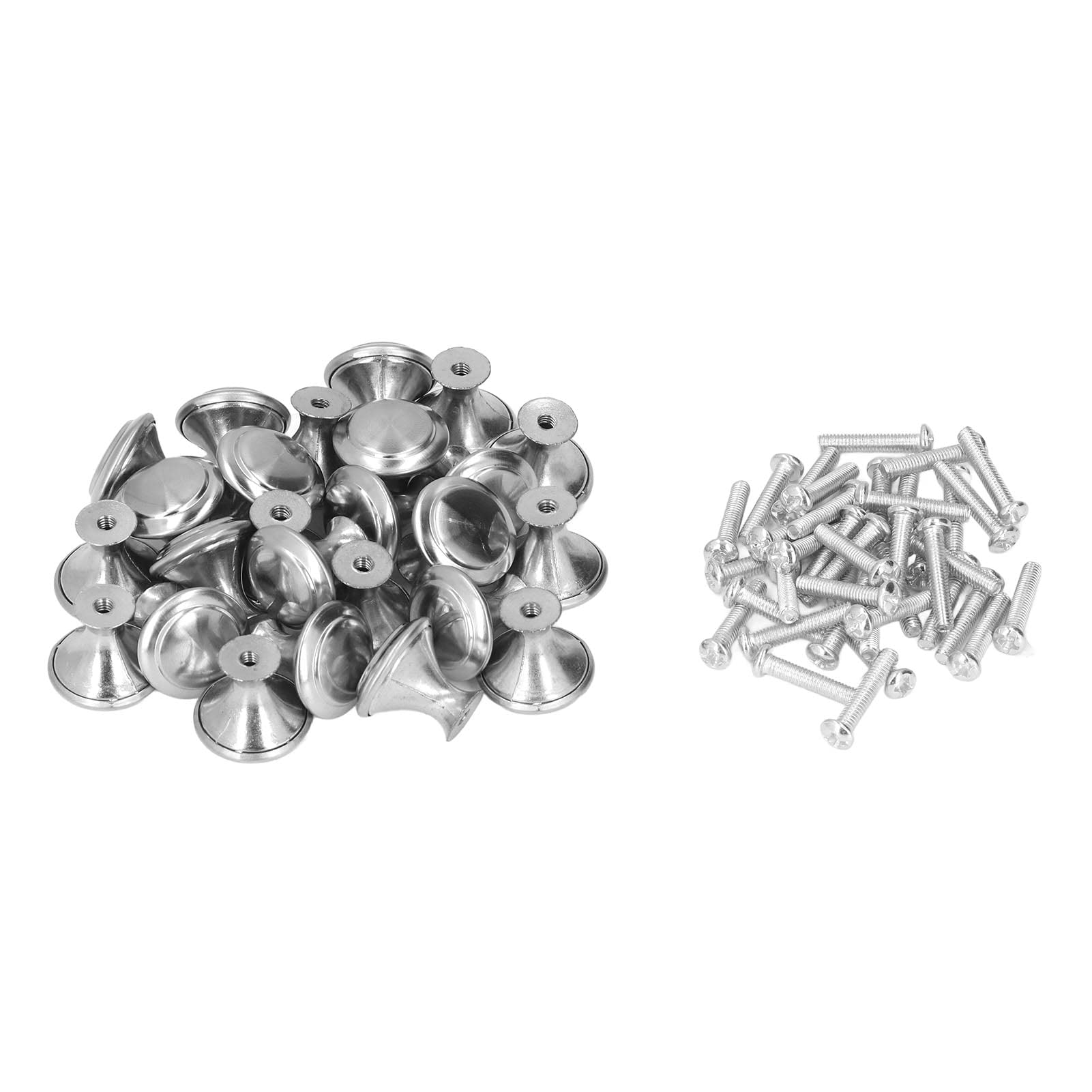 40Pcs Round Zinc Alloy Cabinet Knobs - Rustproof Furniture Handles with Screws for Kitchen Cabinets, Dresser Drawers & Doors | Durable & Replaceable Hardware for Home Renovation & DIY Projects