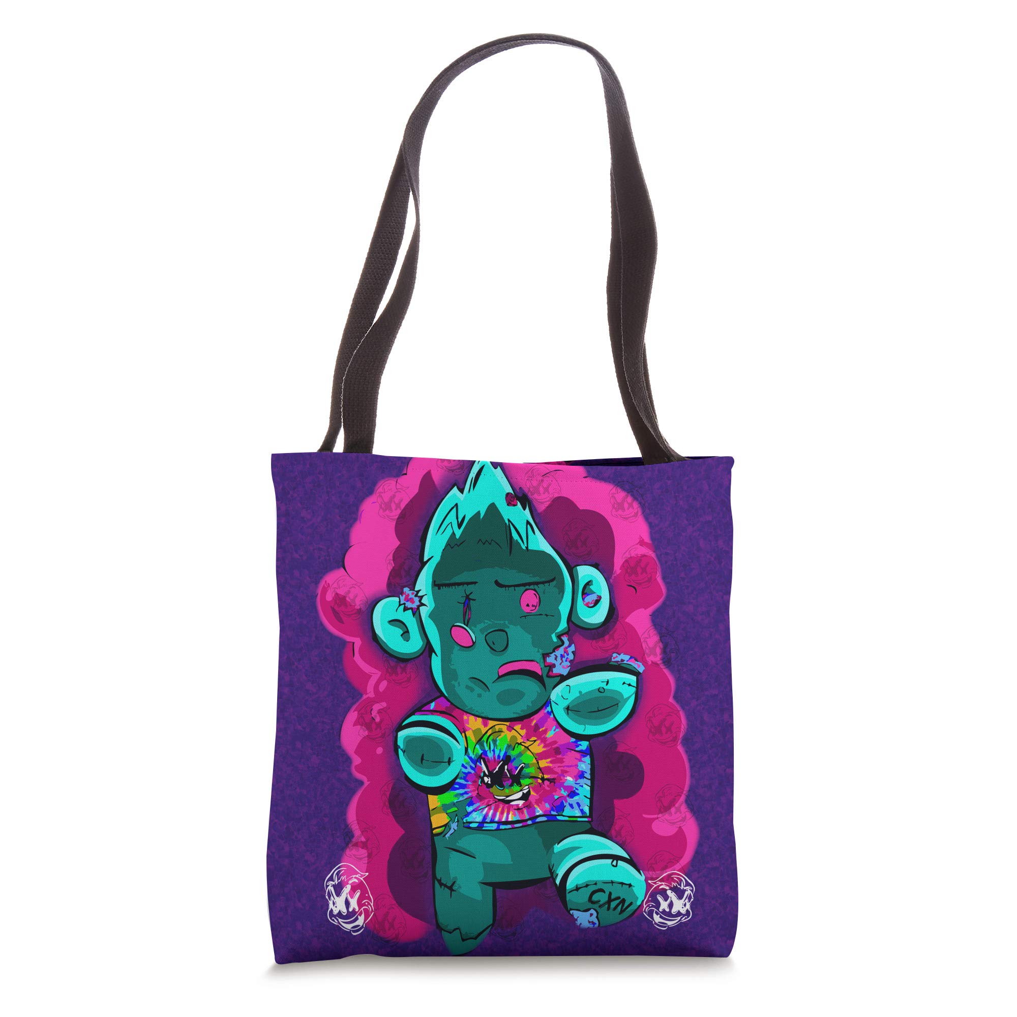 Zombie Teddy Tote Bag - Cute Horror Themed Shoulder Bag for Women & Teens | Perfect for Halloween, Cosplay, and Unique Fashion Accessories