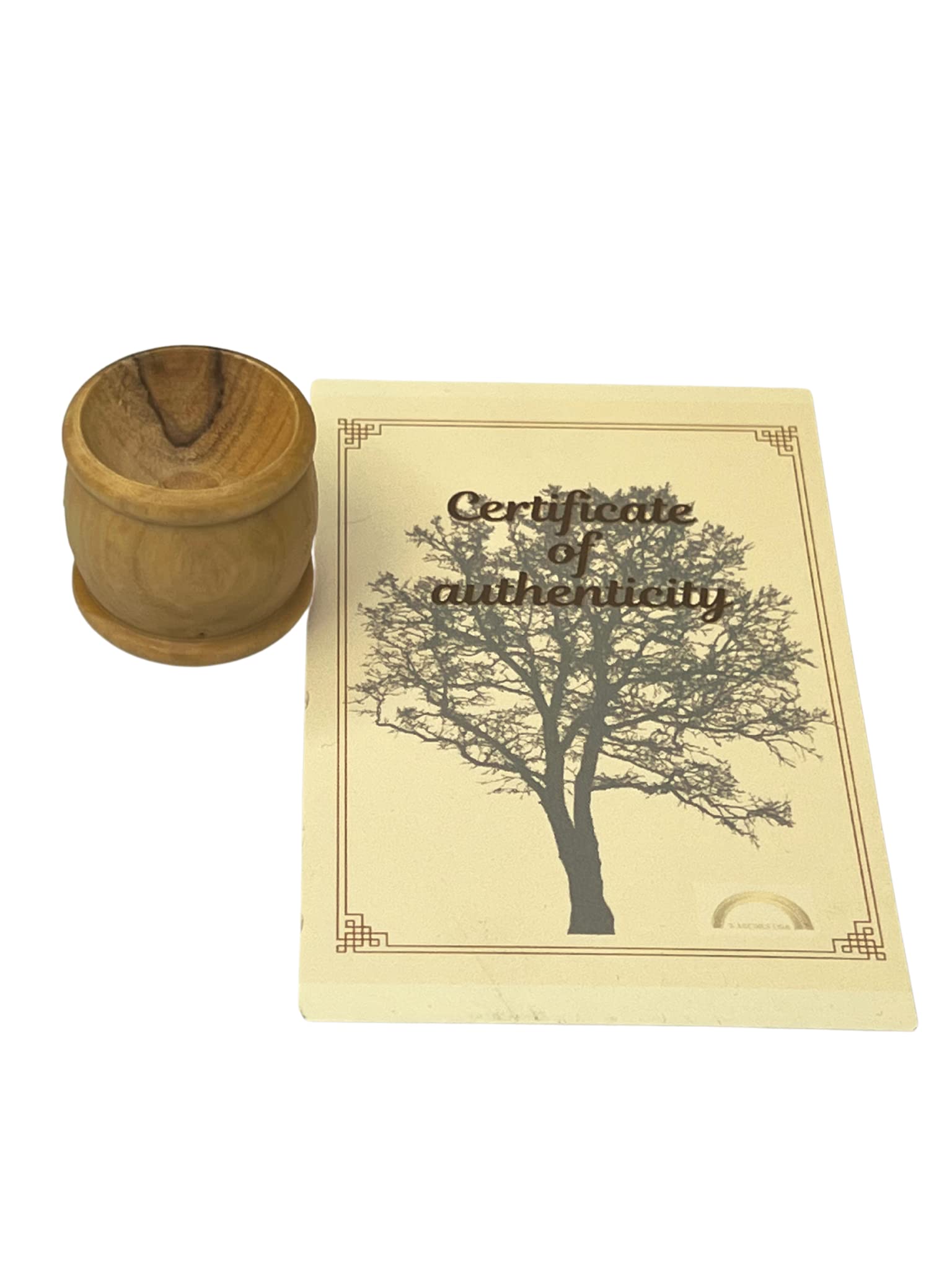 Hand-Carved Olive Wood Communion Cups from Holy Land Bethlehem - 50-Pack 1.1