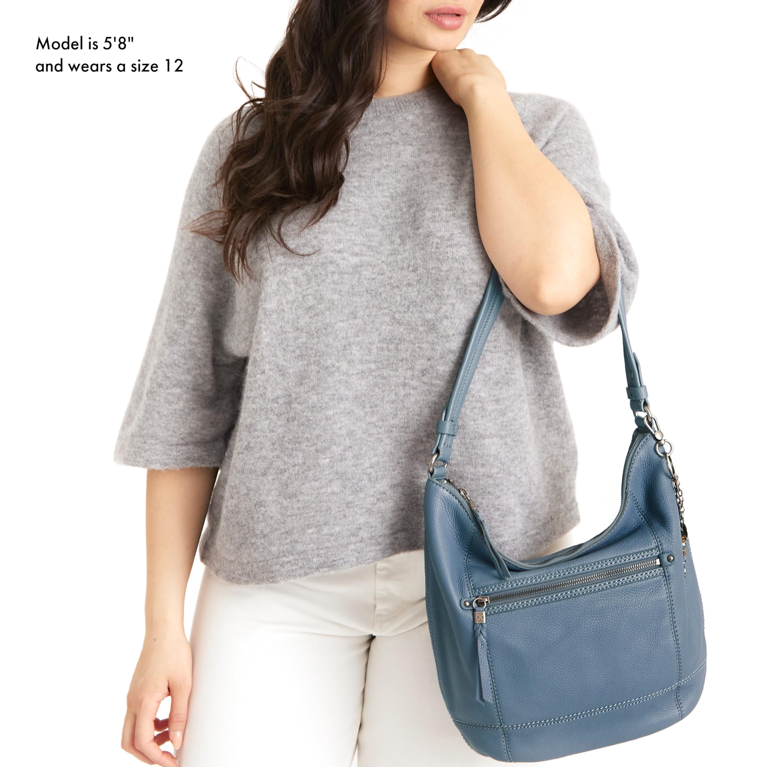 The Sak Sequoia Hobo Bag - Premium Large Leather Women's Handbag for Everyday Use & Travel - Durable Purse with Zipper Pocket - Perfect for Work, Shopping, and Weekend Getaways