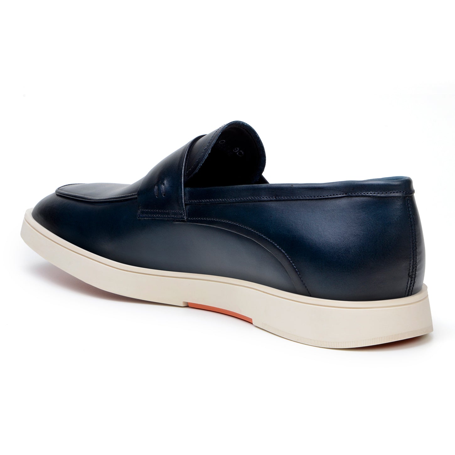 Belvedere Maurizio Hybrid Penny Loafer Dress Shoes for Men - Navy Blue Leather Business Casual Shoes - Perfect for Office, Weddings & Formal Events