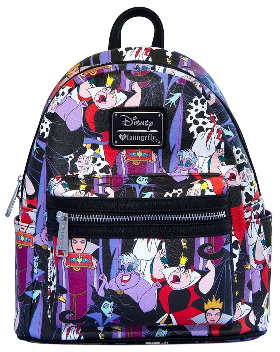 Disney Villains Mini Backpack by Loungefly - Cute & Stylish for Cosplay, Theme Parks & Daily Use