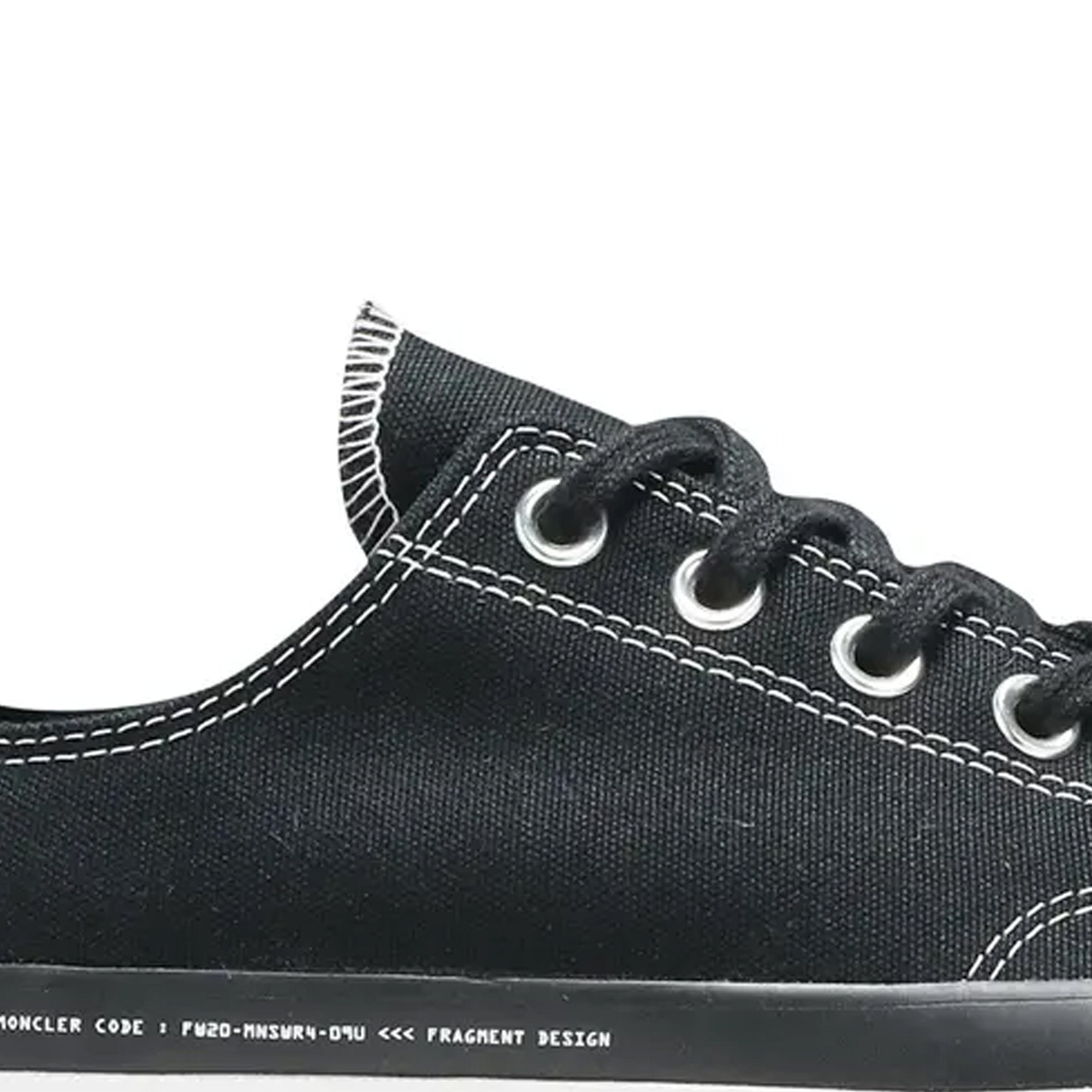 Converse Chuck Taylor All Star 70s Ox Low Sneakers - Moncler x Fragment Collaboration - Black Retro Basketball Shoes for Men & Women | Streetwear, Casual Wear, Fashion Statement