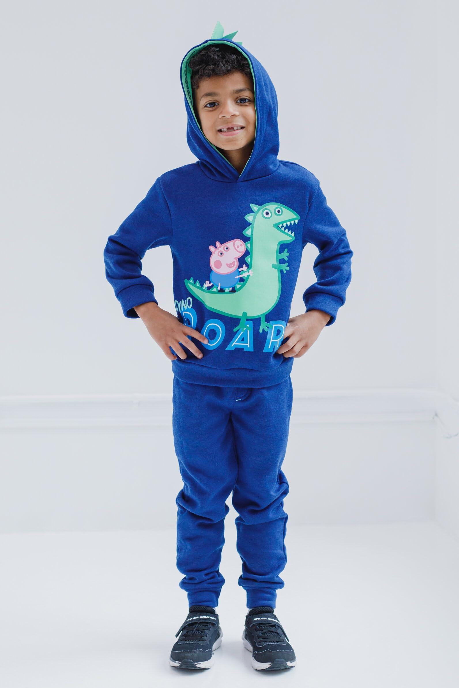 Peppa Pig George Pullover Hoodie & Jogger Pants Set for Toddlers & Kids - Soft Cotton Playwear for Boys & Girls - Perfect for Playdates, School & Family Outings