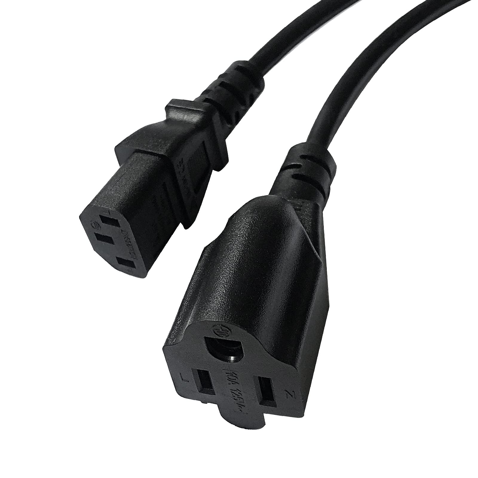 20 Pack C14 to C13 + NEMA 5-15R Y Splitter Power Cord - 30cm Heavy Duty Computer Server Power Cable for Data Centers, Home Office & Gaming PC Setup