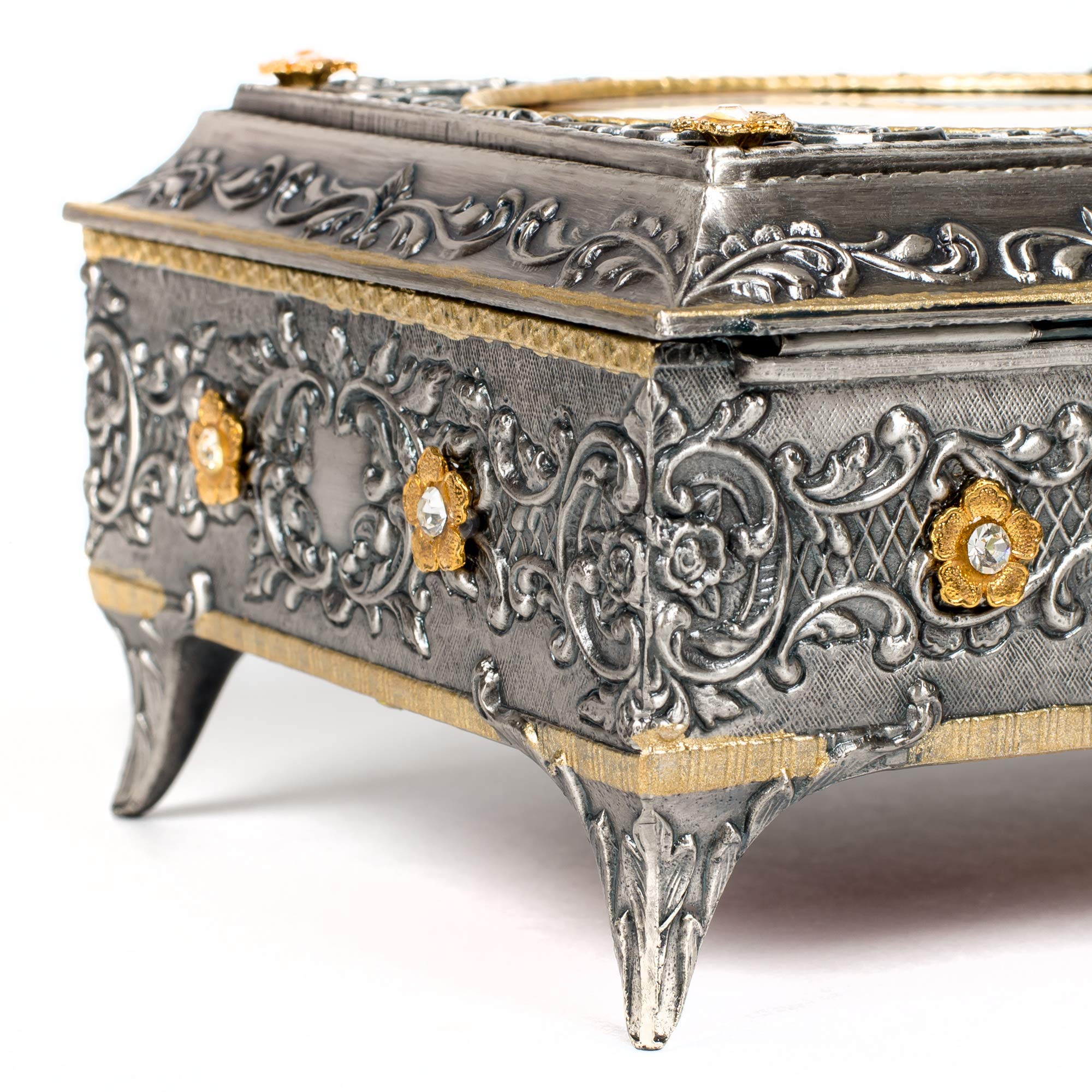 Enchanting Animated Butterfly Music Box - Jewelry Box & Photo Frame with Moving Wings, Plays 'Memory' from Cats, Adorned with Austrian Crystals | Perfect Gift for Birthdays, Anniversaries & Home Decor