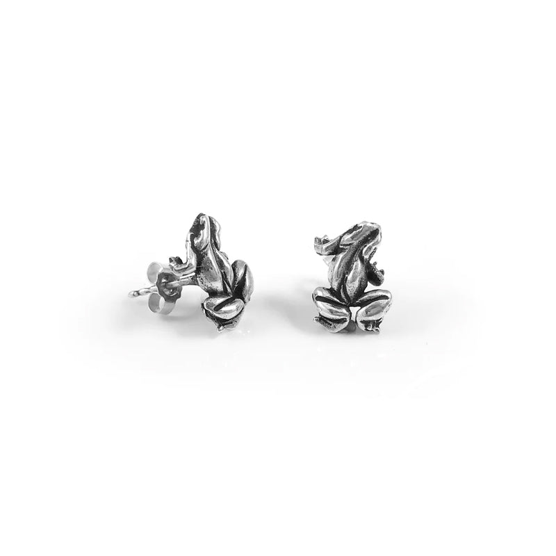 Froggy Stud Earrings - Cute Frog Design Earrings for Women & Girls | by Nick Von K | Perfect for Everyday Wear, Gifts & Fashion Accessories