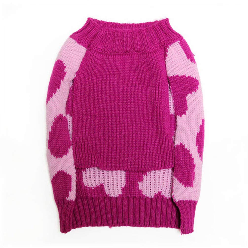 Valentine Pet Sweater with Bowties & Hearts for Dogs & Cats - Perfect for Valentine's Day Outfits