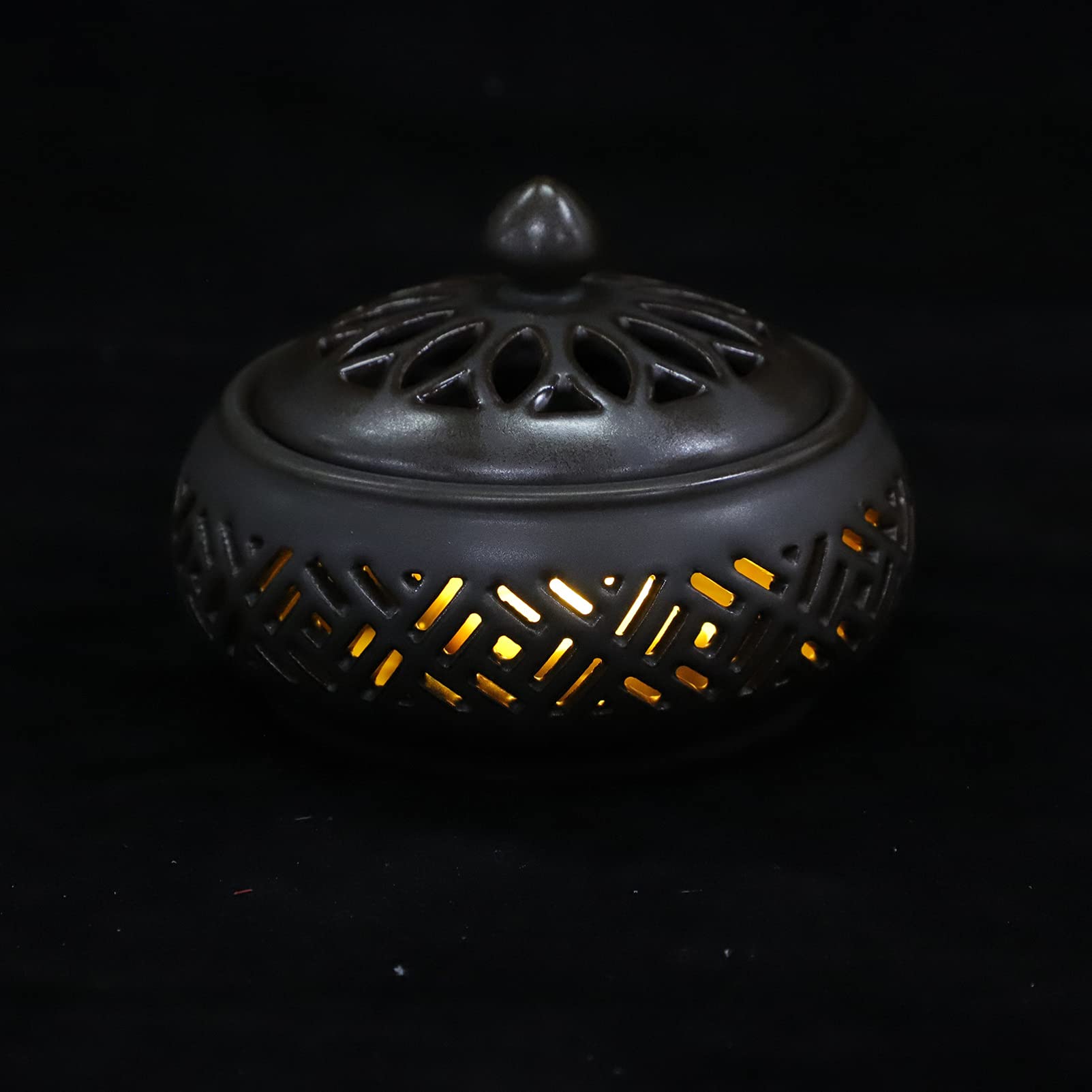 Premium Electric Ceramic Wax Warmer & Incense Burner - Aromatherapy Diffuser for Home, Office, Bedroom - Perfect for Relaxation, Meditation and Creating Cozy Atmosphere
