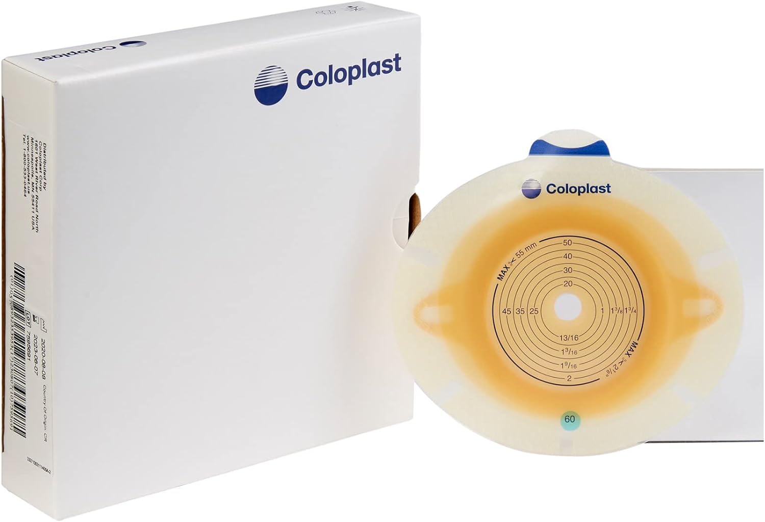 Coloplast SenSura Standard Wear Flat Baseplate 10031 - Comfortable Ostomy Pouch for Daily Use, Travel & Active Lifestyle