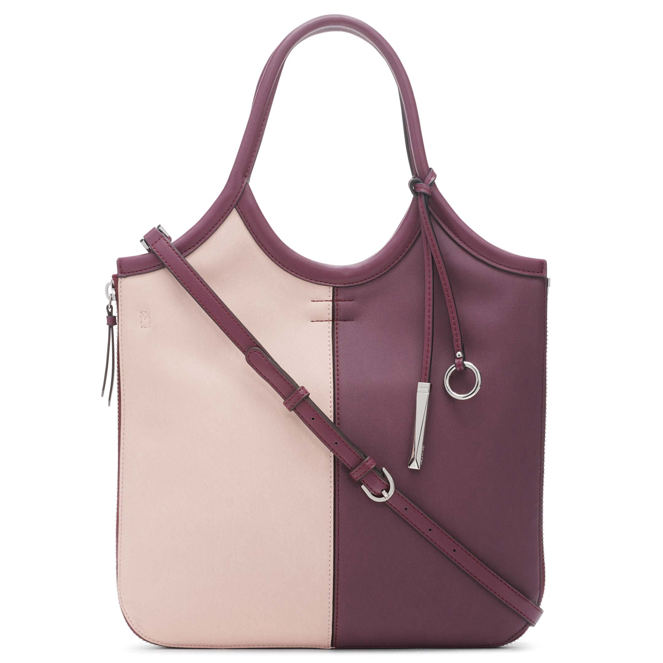 Calvin Klein Gabrianna Novelty Slim Side Zip Tote Bag for Women - Stylish & Functional Work, Travel & Everyday Carry Purse