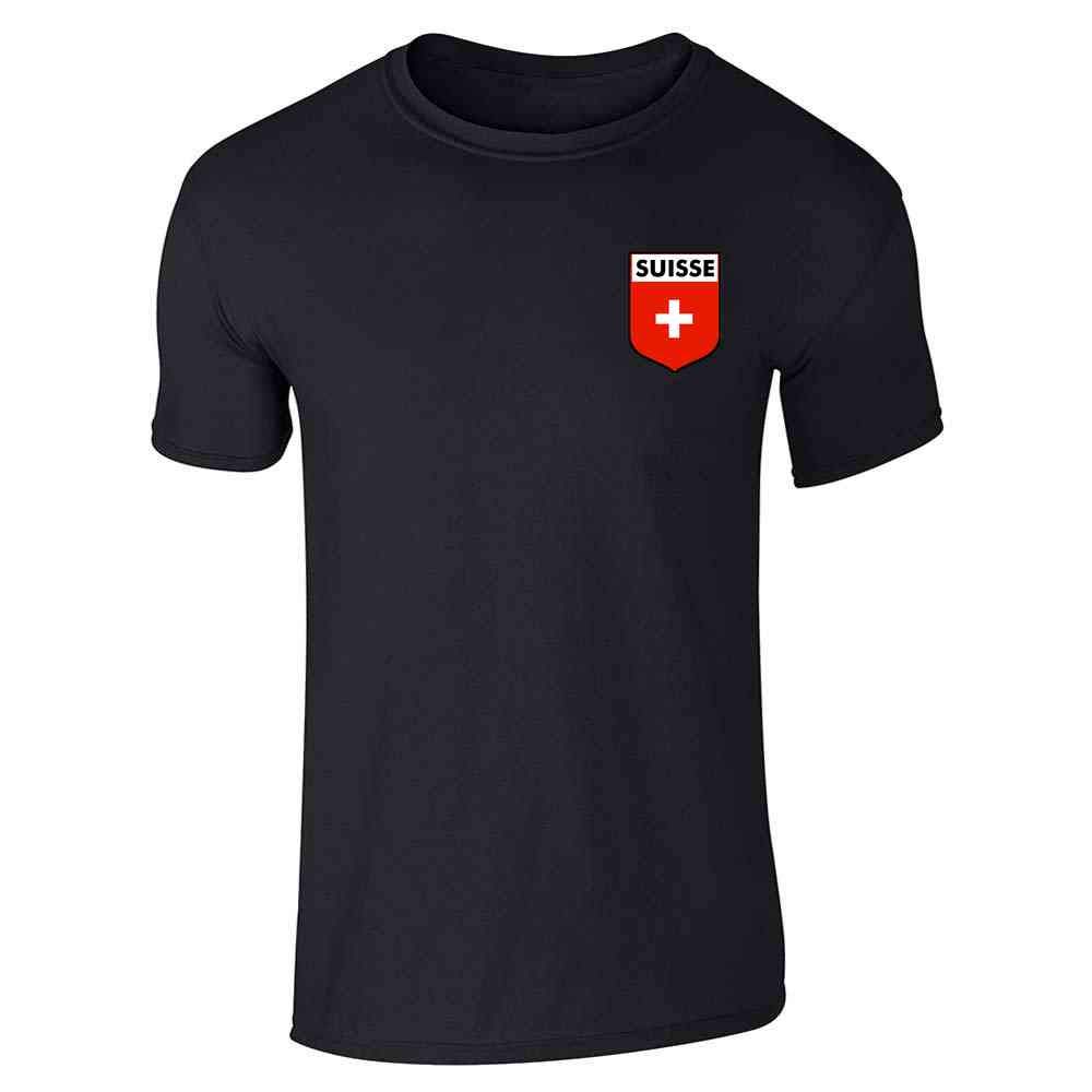 Vintage Switzerland Soccer National Team Graphic T-Shirt for Men - Retro Football Jersey Style Tee - Perfect for Game Day, Casual Wear & Soccer Fan Gifts
