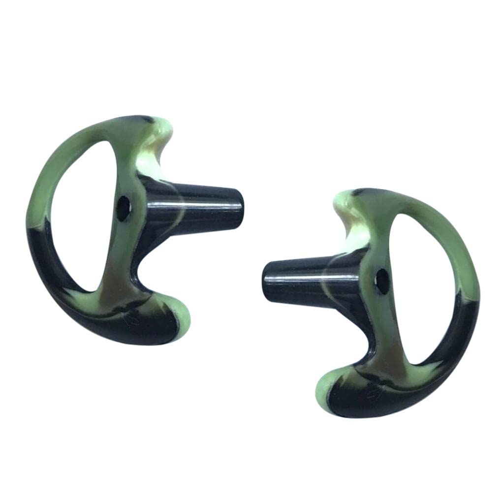Premium Silicone Replacement Ear Tips for Radio Headsets - Left & Right Pair - Comfortable & Durable Earbuds for Air Tube, Acoustic Coil, and Audio Earpieces - Perfect for Aviation, Security, and Communication Professionals