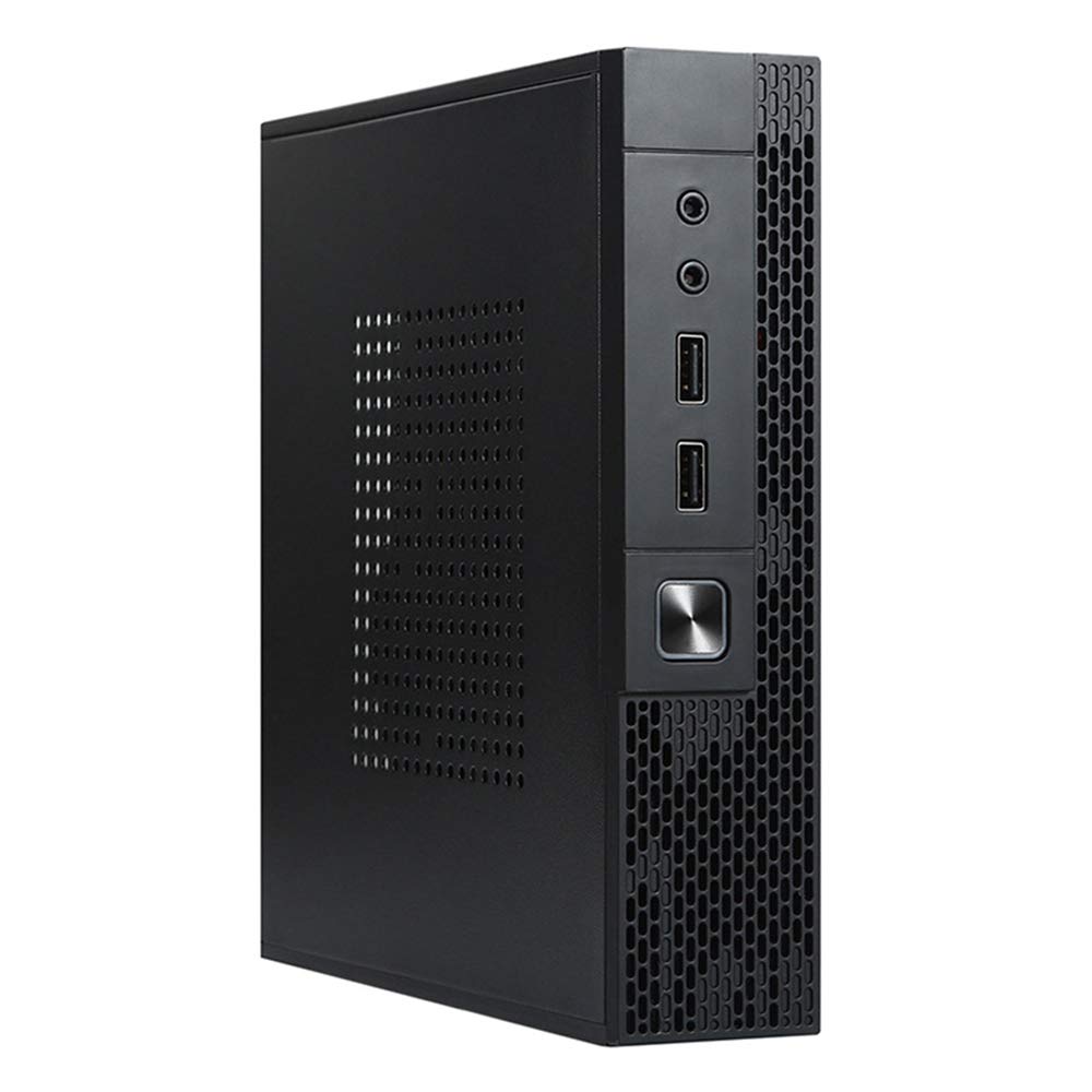 Compact ITX Computer Case TX02 - Mini Desktop PC Case for HTPC, Industrial Control & Home Theater - Small Form Factor Chassis for Gaming, Office & DIY Builds