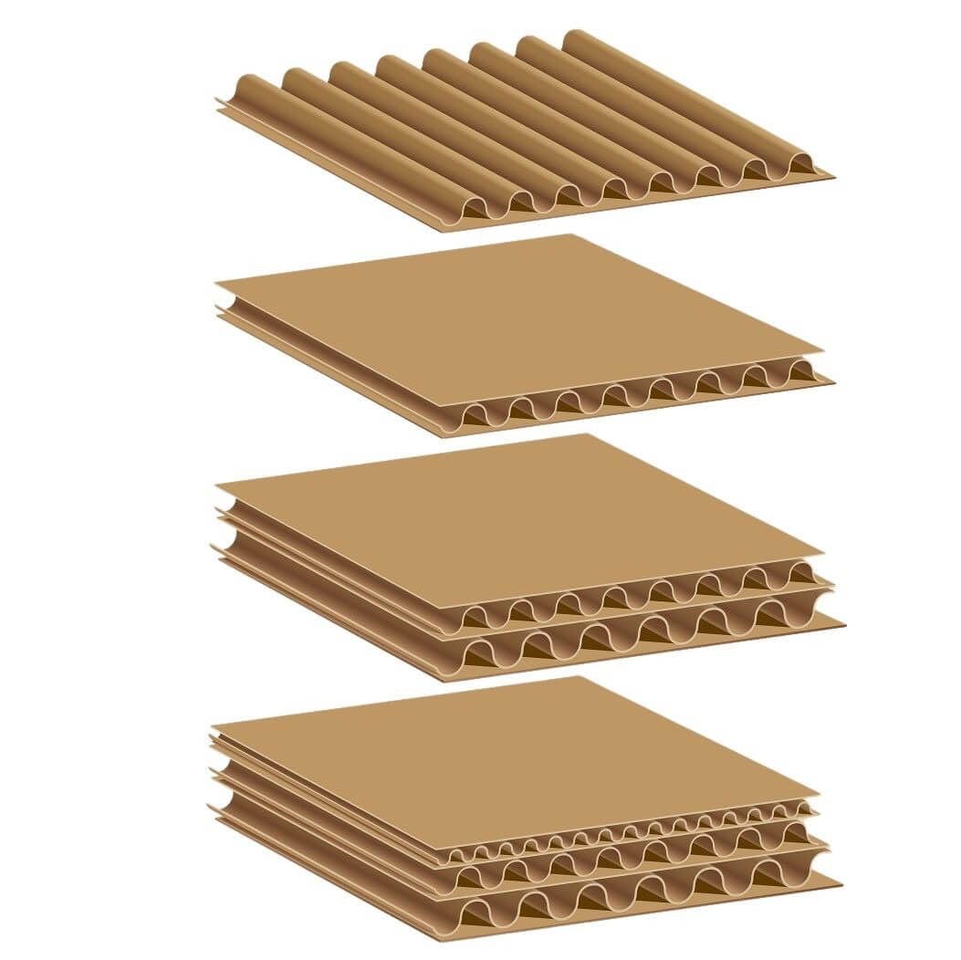 Bulk Double Wall Corrugated Cardboard Sheets 100 Pcs - 2/8