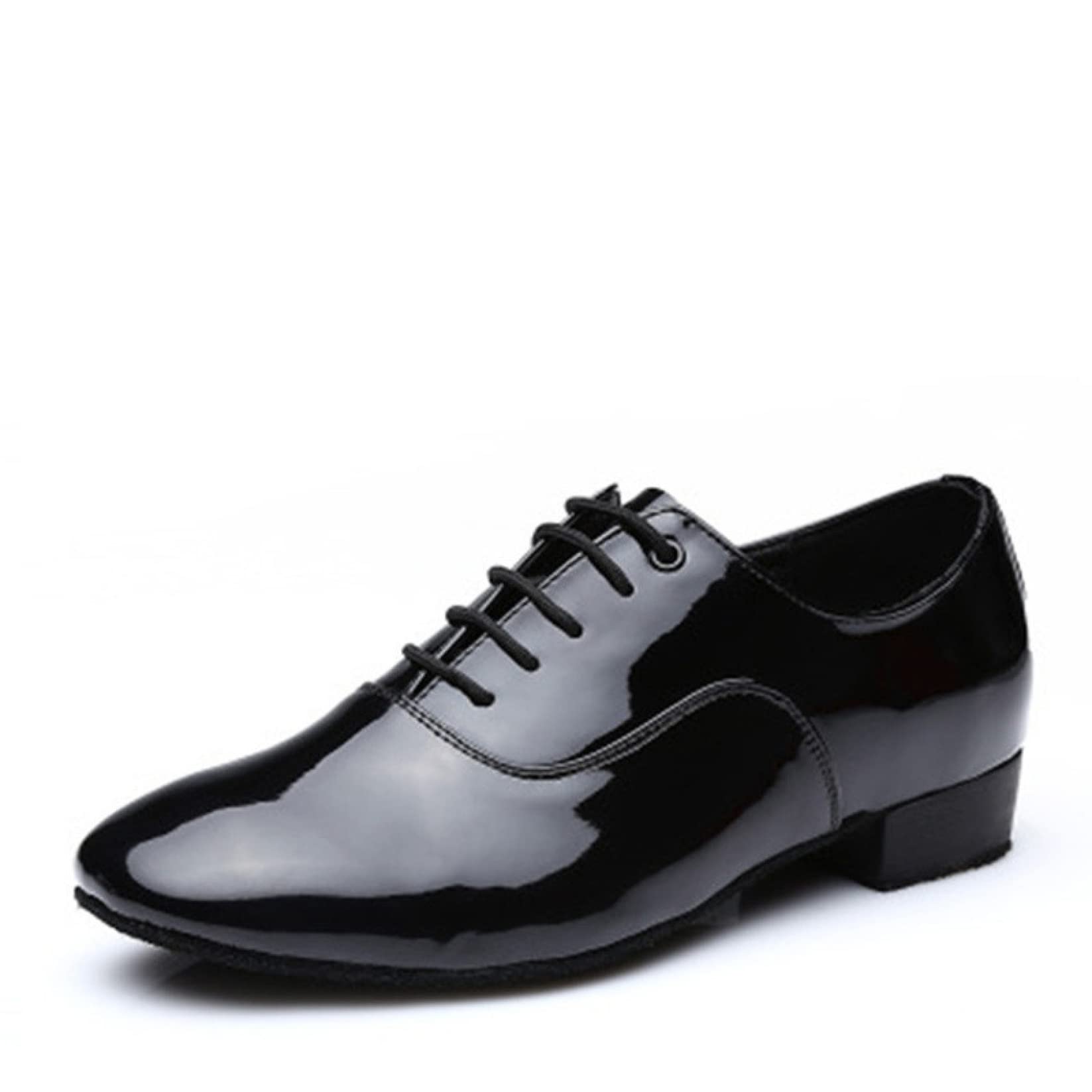 Men's Comfortable Lace-Up Dress Shoes - Patent Leather Oxfords for Party, Wedding & Formal Events - Breathable & Stylish Dance Shoes for Men - Perfect for Business, Ballroom & Evening Occasions
