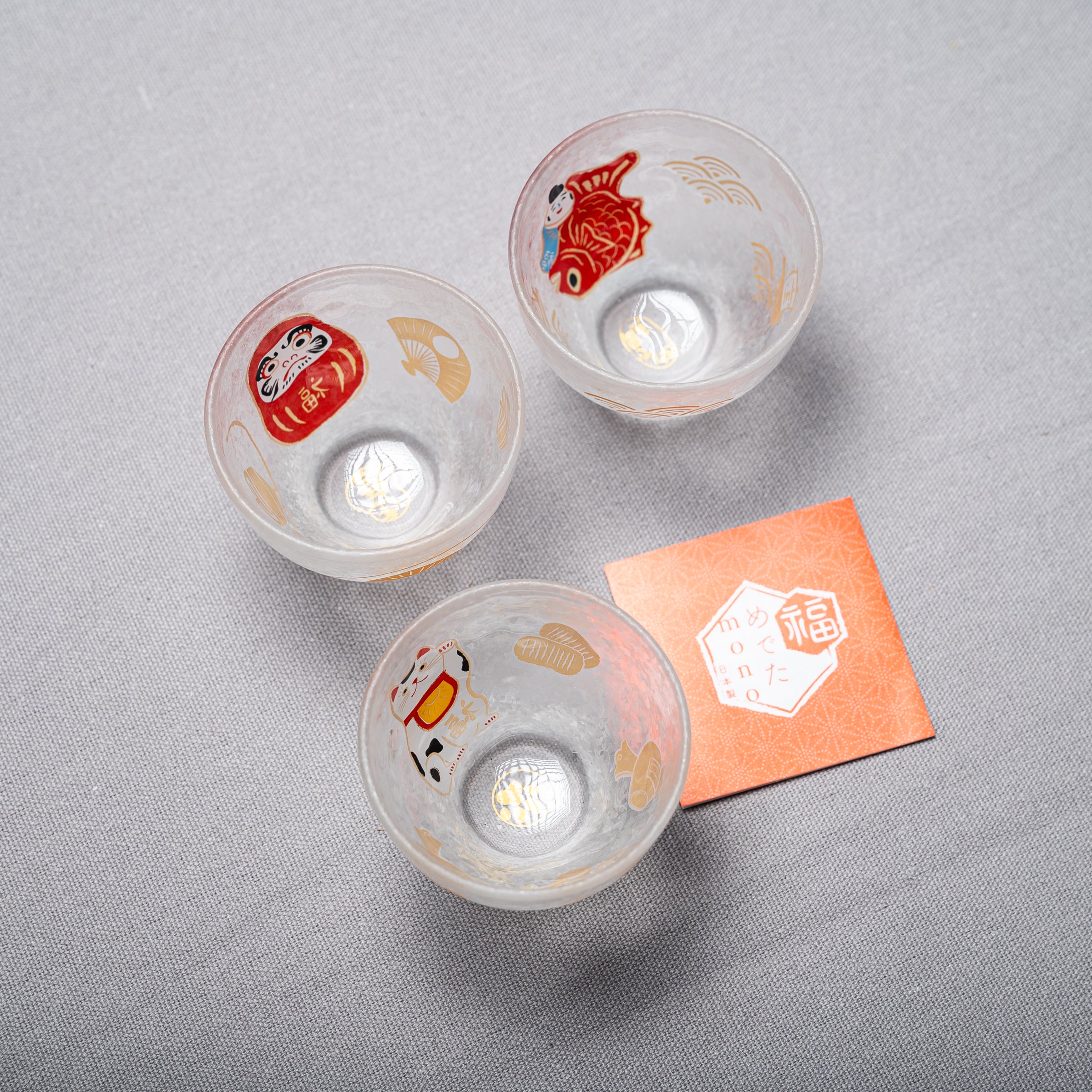 Lucky Charms Sake Cup - Daruma Ceramic Cup for Japanese Sake & Tea | Perfect for Traditional Japanese Celebrations, Gift Giving & Home Decor