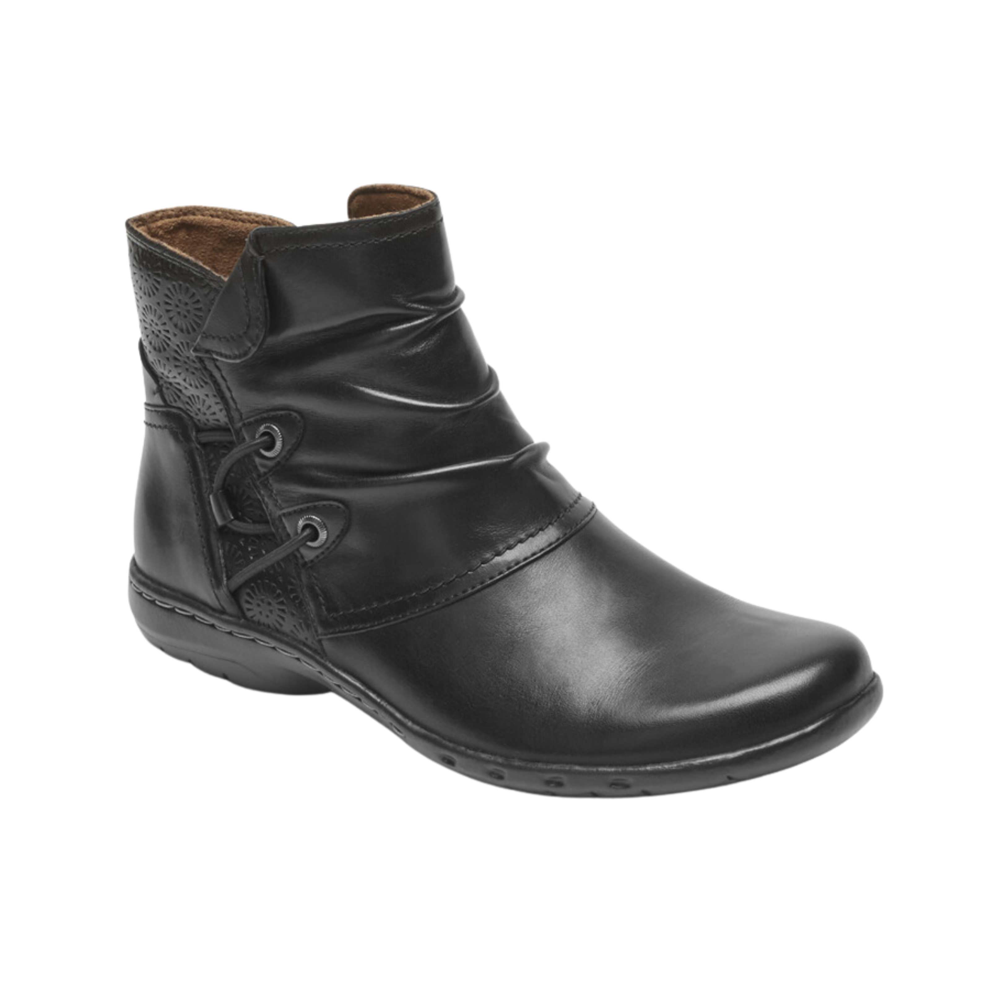 Penfield Women's Ruched Boots - Black Regular Width for Casual Wear, Outdoor Hiking & Winter Fashion