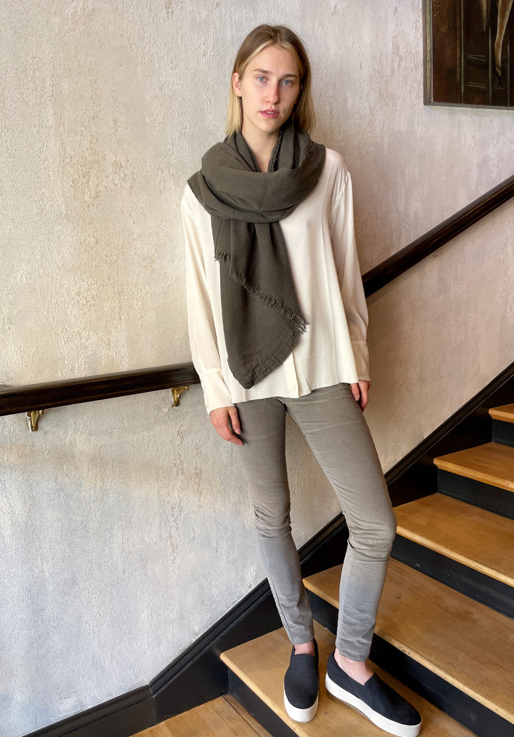 Stylish Women's Corduroy Leggings - High Waisted Stretchy Pants with Marble Print | Perfect for Yoga, Workout & Casual Wear