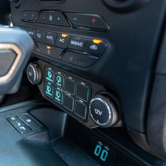 2023 Ford Ranger SDHQ Built Switch Pros SP 9100 Keypad Mount | Off-Road Switch Panel Control System | Perfect for Overlanding & 4x4 Adventures