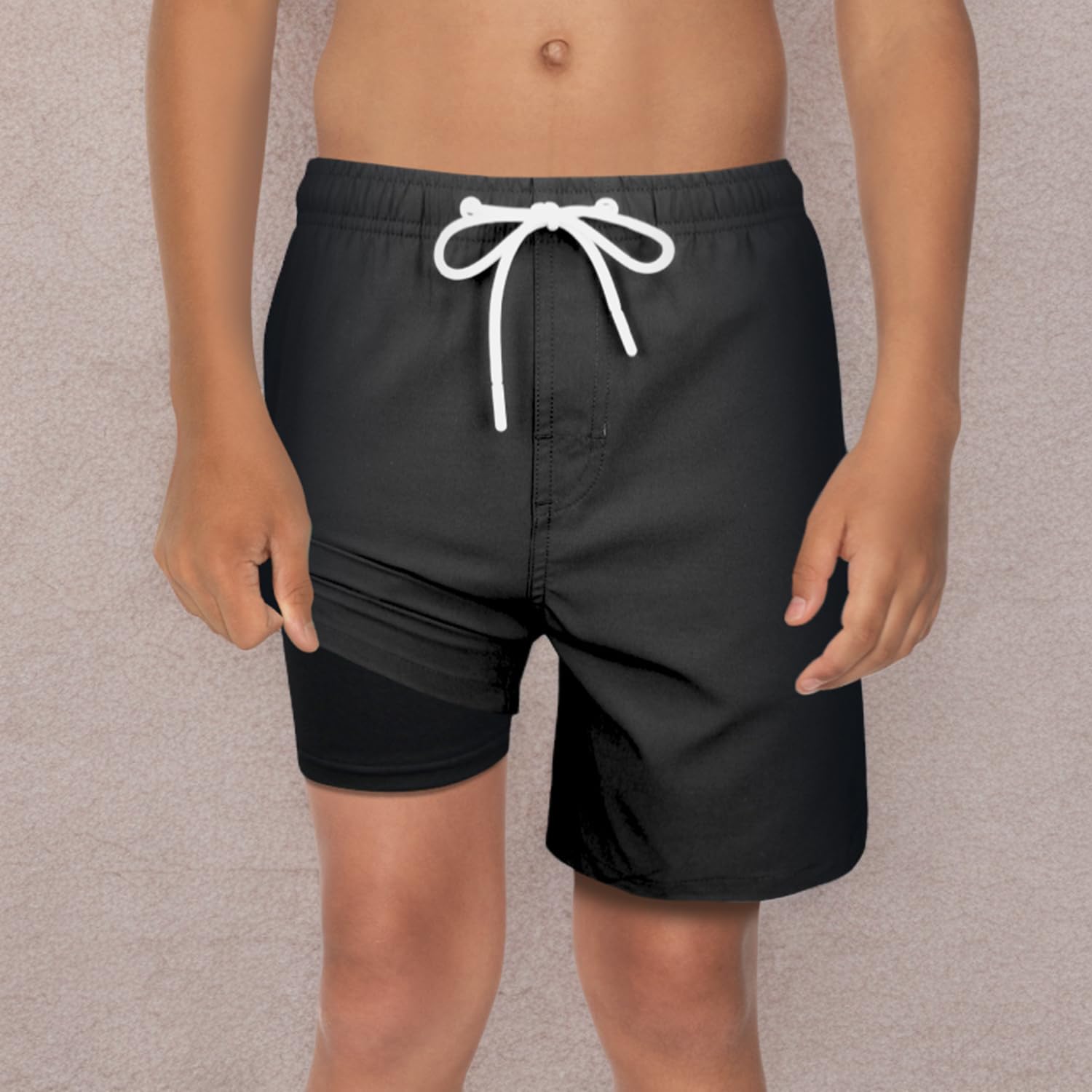 Upgraded Boys Swim Trunks with Compression Liner & Rash Guard Set - UPF 50+ Sun Protection for Toddlers - Perfect for Beach, Pool & Summer Water Activities