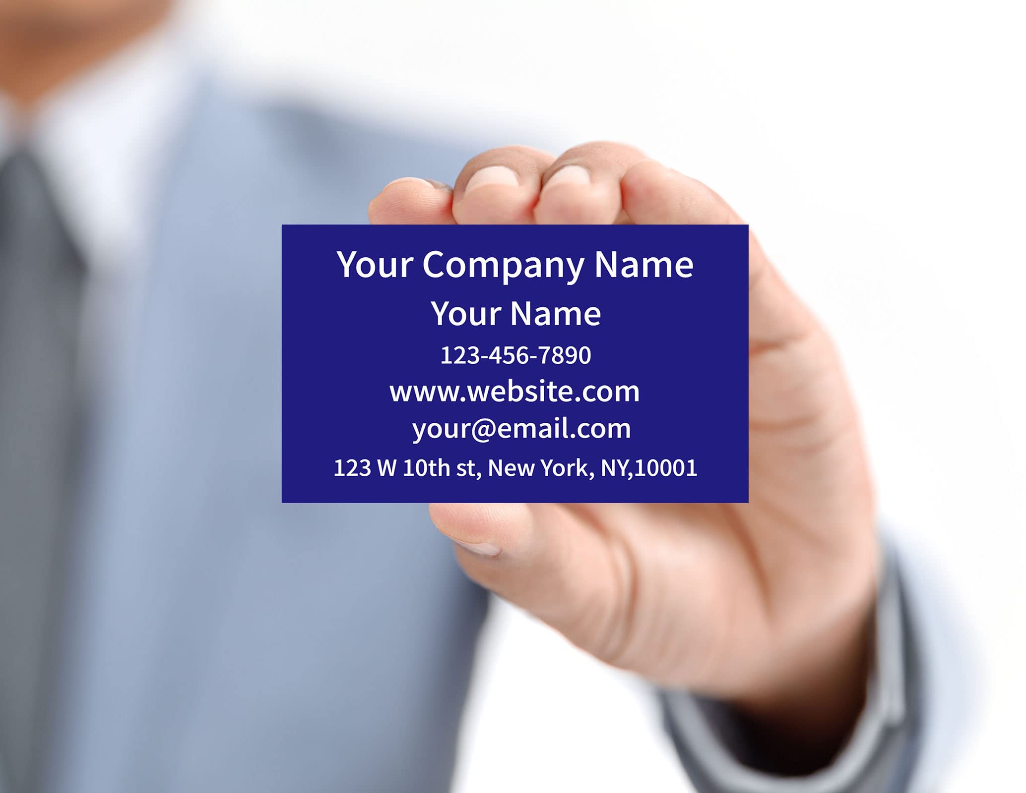 Custom Business Cards with Logo - Personalized Double-Sided Printing for Small Businesses | Add Your Picture, Text & Design | Perfect for Networking, Branding & Professional Meetings