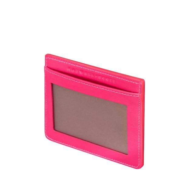 Maxwell Scott Lorento Women's Genuine Nappa Leather Wallet in Hot Pink - Slim RFID Blocking Credit Card Holder for Everyday Use & Travel