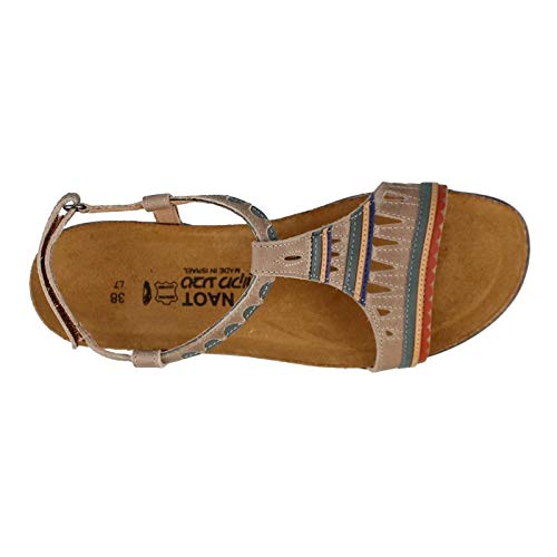 NAOT Women's Odelia Comfortable Leather Sandals with Arch Support - Perfect for Walking, Travel & Summer Outfits