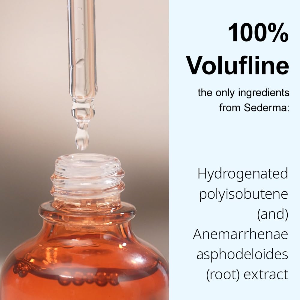 **Volufiline Serum 0.5 fl oz (15ml) – Volufiline Oil for Face, Breast & Butt Enhancement – Improves Skin Elasticity – 100% Genuine France Sederma – Korean Cosmetic Ingredient Booster in Glass Bottle – Perfect for Anti-Aging & Natural Volume Enhancement**