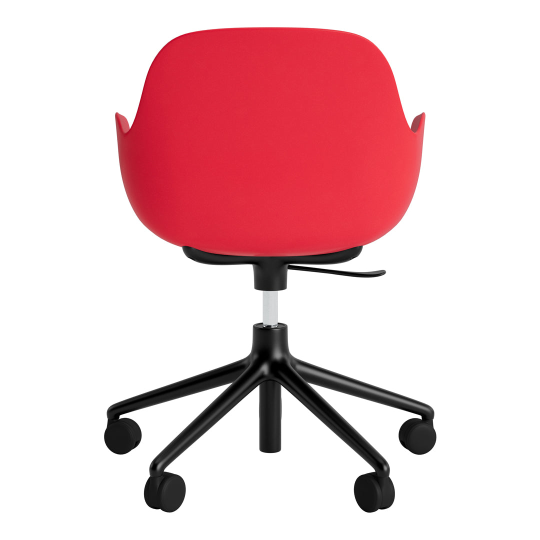 Modern Form Armchair with 5W Swivel Base & Gas Lift Mechanism - Ergonomic Office Chair for Home & Workspace Comfort