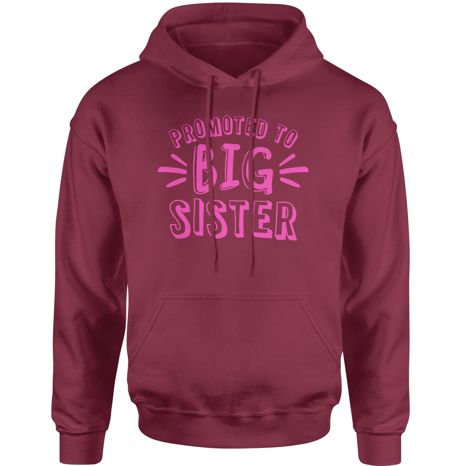 Big Sister Hoodie - Unisex Adult Sibling Gift - Expression Tees | Perfect for Family Reunions, Birthday Presents & Sibling Bonding
