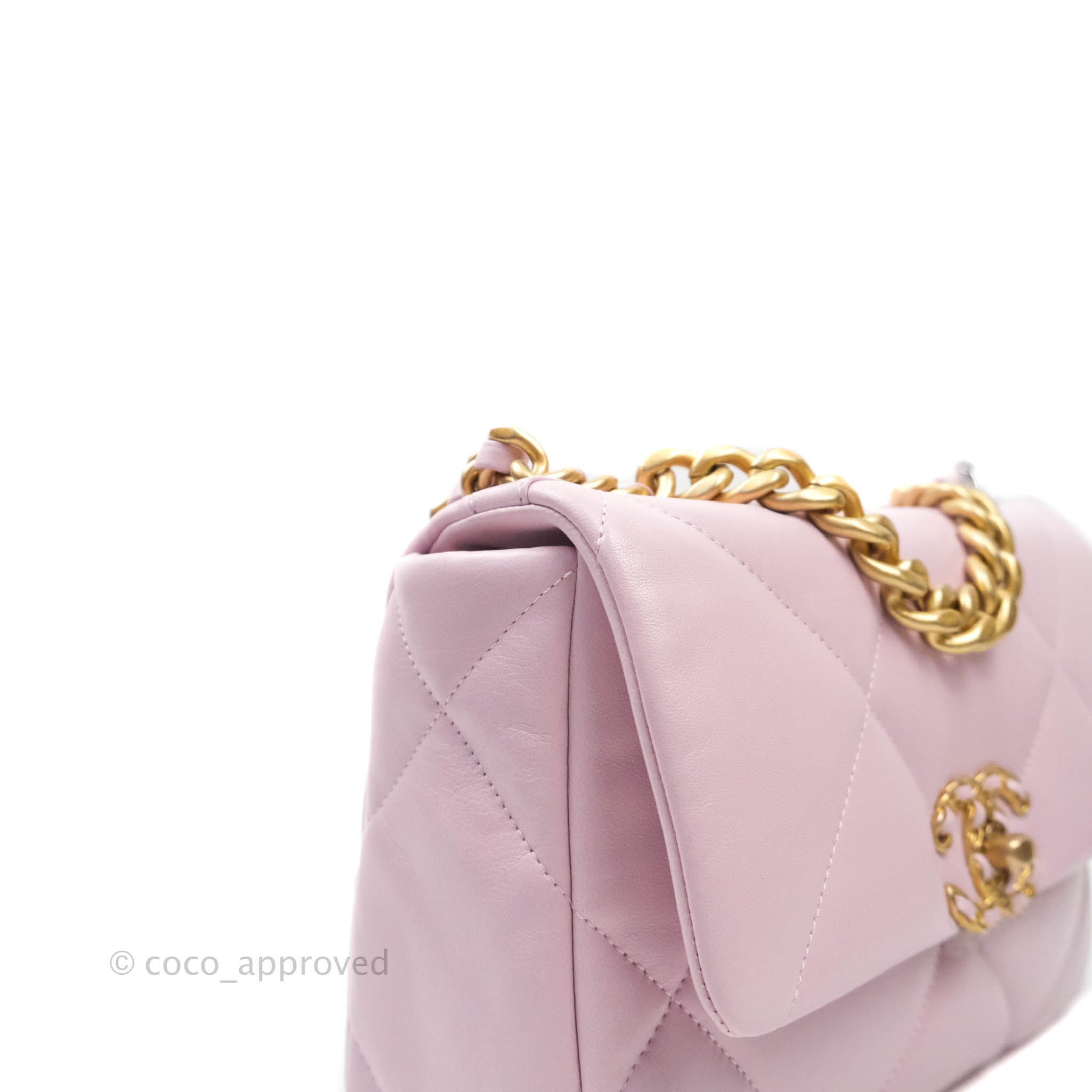 Chanel 19 Small Handbag in Lilac Rose Claire with Mixed Hardware - Luxury Crossbody Bag for Women, Perfect for Date Night & Special Occasions