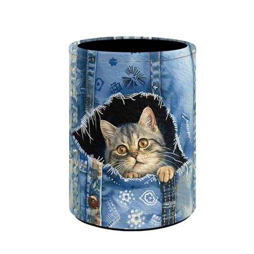 Cute Denim Cat