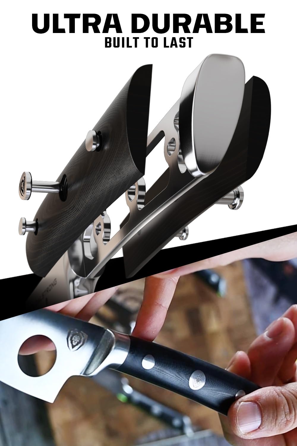 Premium Dalstrong Charcuterie & Cheese Knife Set - 4-Piece Gladiator Series Elite with Mini Cleaver, Serrated, Round-Tip & Forked Knives - G10 Handle for Soft & Hard Cheese - NSF Certified - Perfect for Charcuterie Boards, Cheese Platters & Gourmet Entertaining