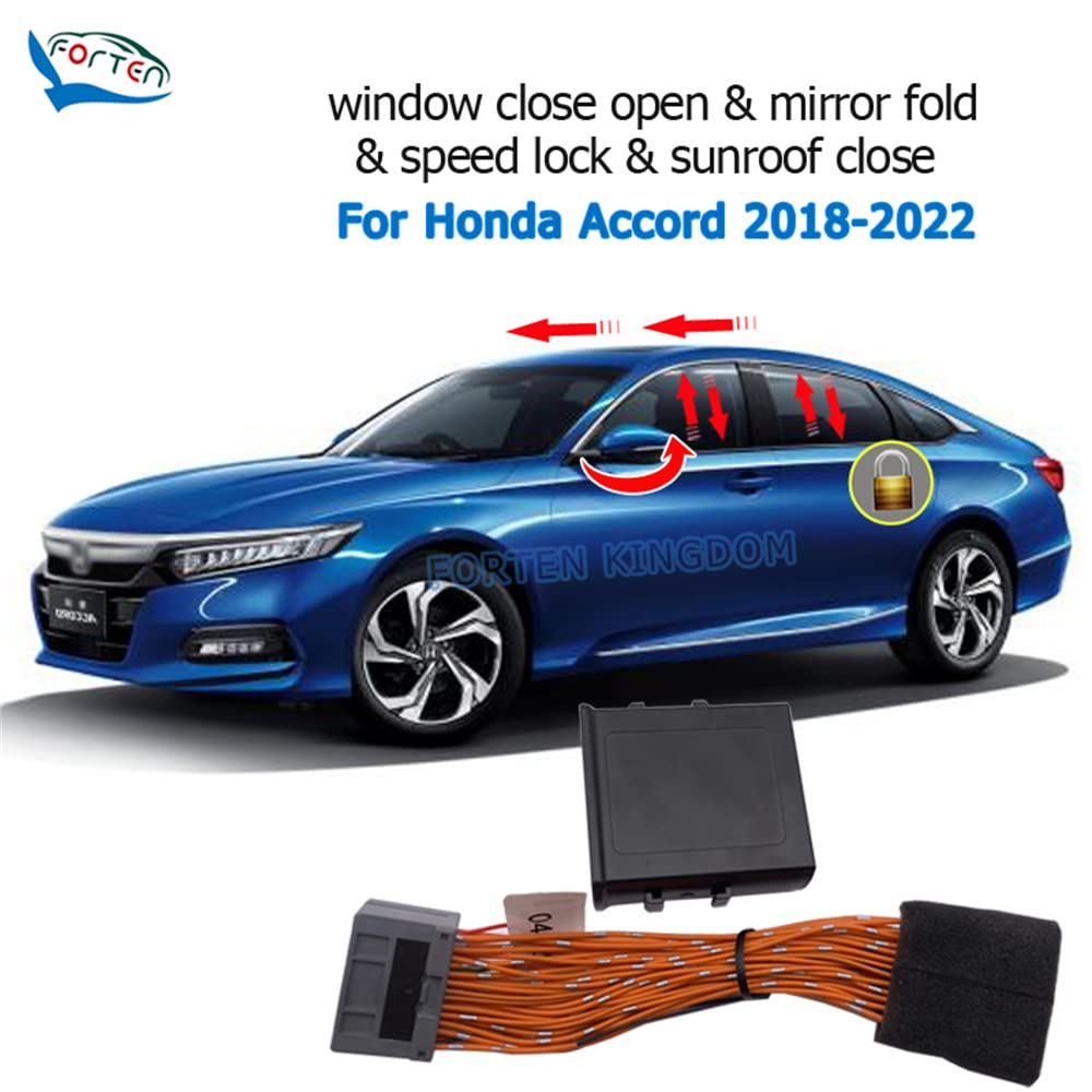 Auto Window Closer & Sunroof Closer Module with Speed Lock/Unlock System - Compatible with Honda Accord 2018-2023 - Perfect for Hands-Free Window Control & Enhanced Vehicle Security