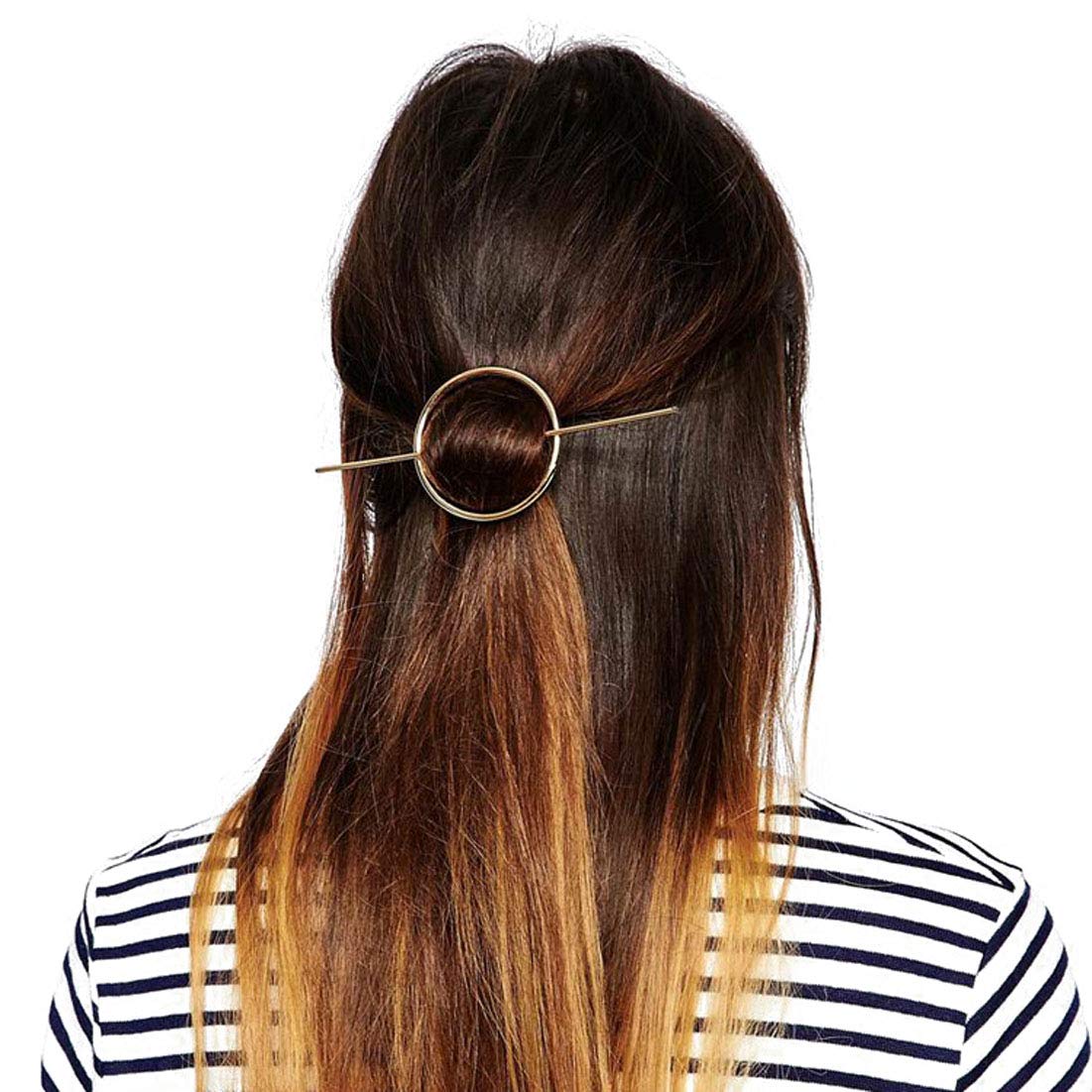 2 PCS Vintage Minimalist Alloy Hair Sticks - Elegant Hairpins & Shawl Pins for Women, Long Hair Forks, Geometric Hair Clips, Dainty Hair Accessories for Girls (B#) | Perfect for Updos, Bun Hairstyles & Scarf Securing