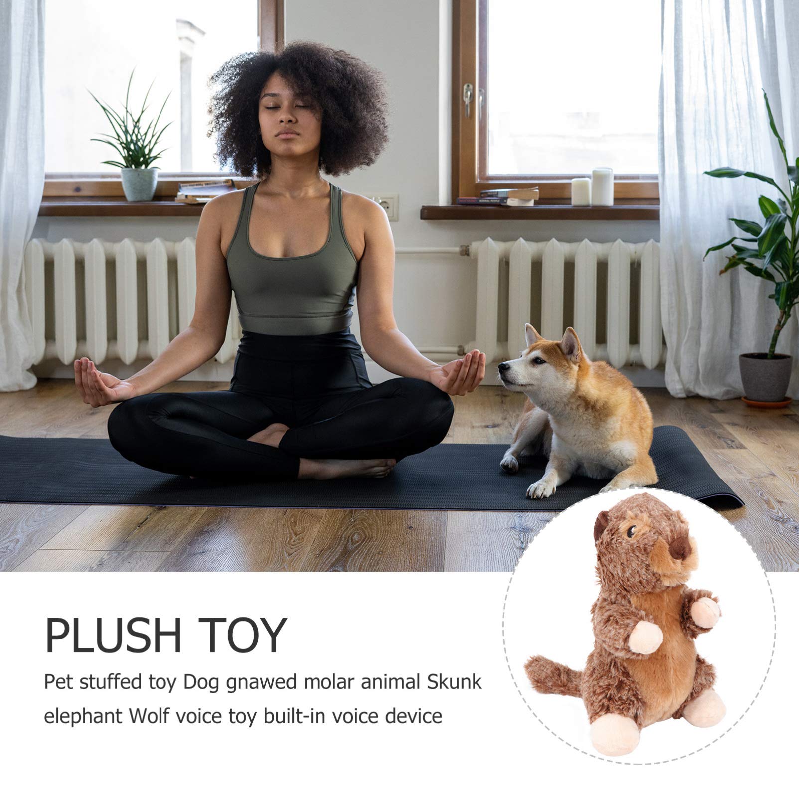 Balacoo Squeaky Plush Dog Toy - 1pc Soft Stuffed Chew Toy for Small Dogs & Puppies, Durable Bite-Resistant Pet Plushie for Teething & Playtime - Perfect for Indoor Play, Training & Cuddling