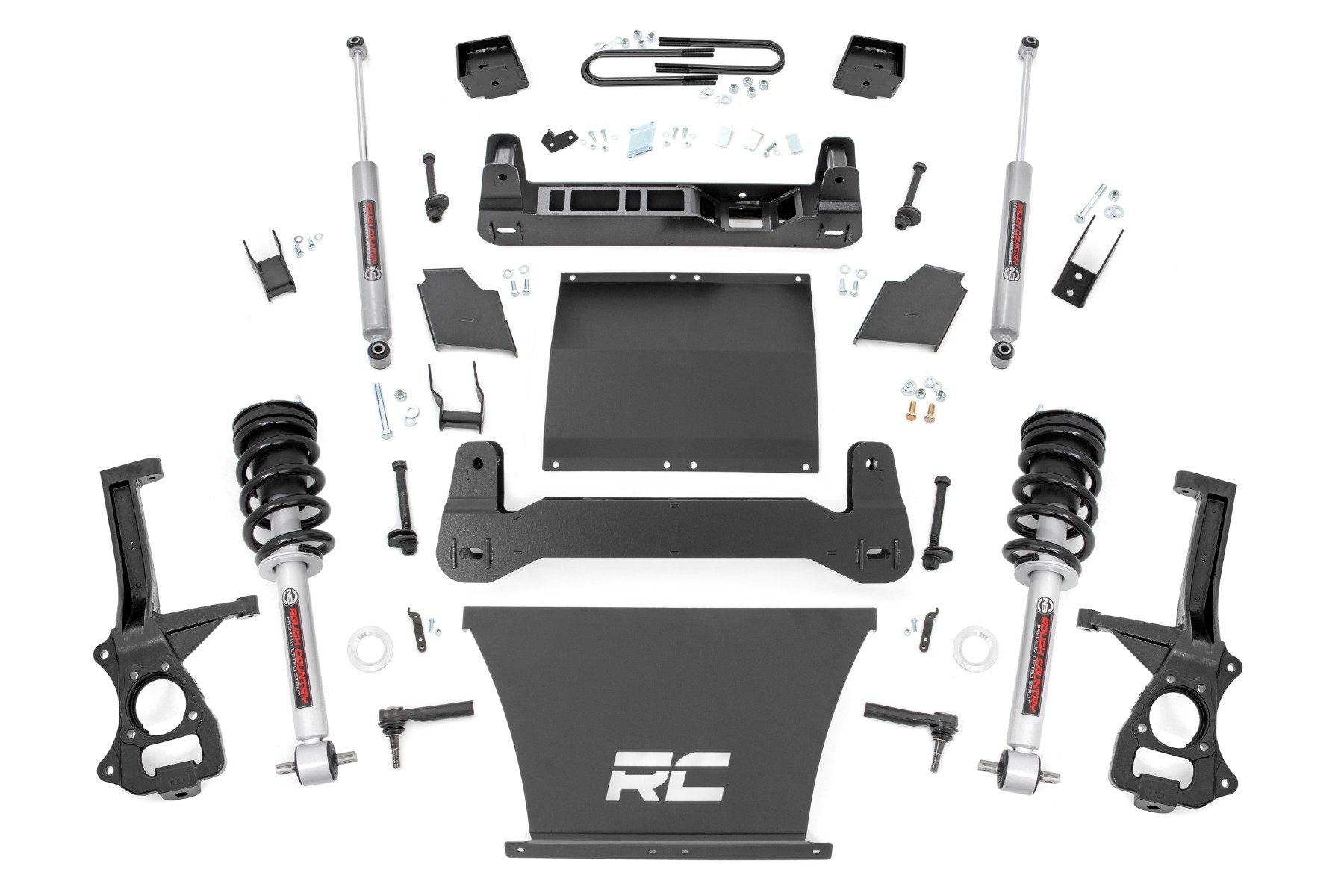 6 Inch Lift Kit for Chevy Silverado 1500 (2025) - Heavy Duty Mono Leaf Rear & N3 Struts | Part# 21631_A | Off-Road Suspension Upgrade for Enhanced Performance & Towing
