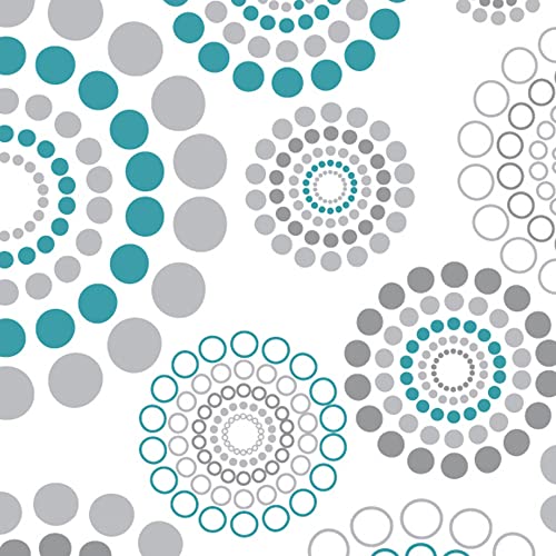 Spiral Gray Turquoise White
