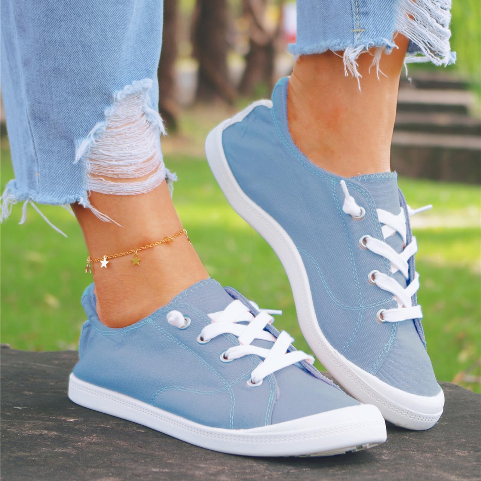 **Women's Lightweight Walking Shoes - Comfortable Slip-On Gym Sneakers with Air Cushion for Running & Walking | Perfect for Workouts, Travel & Everyday Wear**